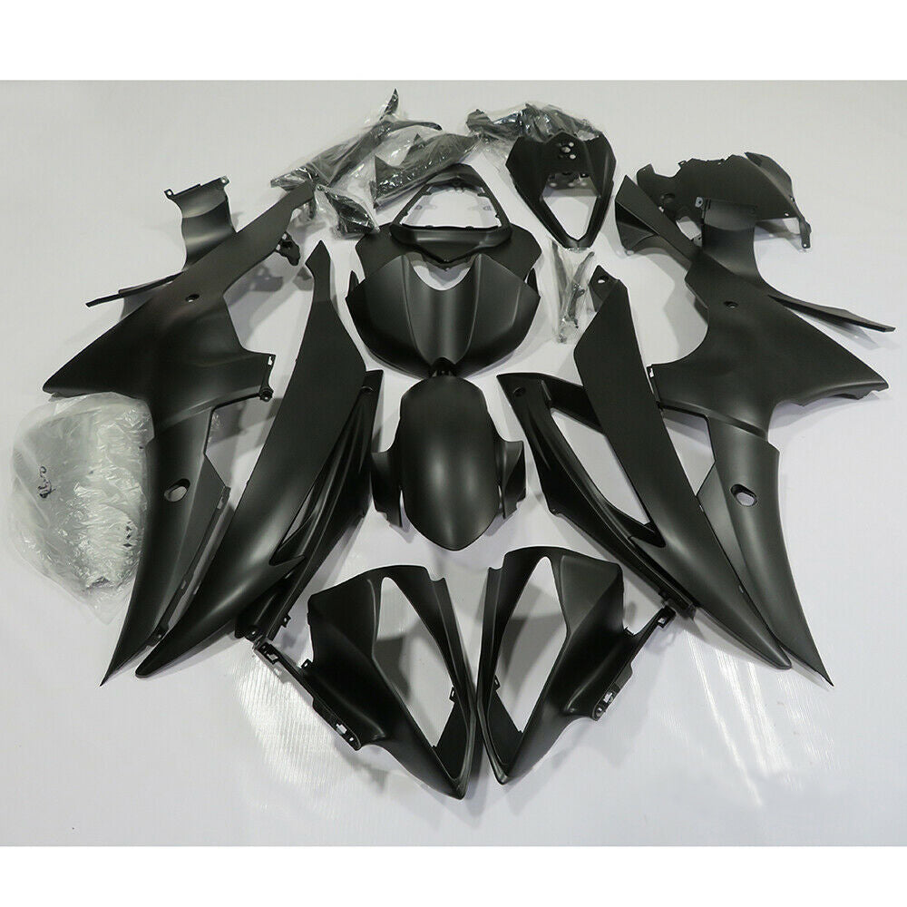 Fairing Injection Plastic Body Kit Fit For YAMAHA YZF-R6 2008-2016 Matt Black Generic