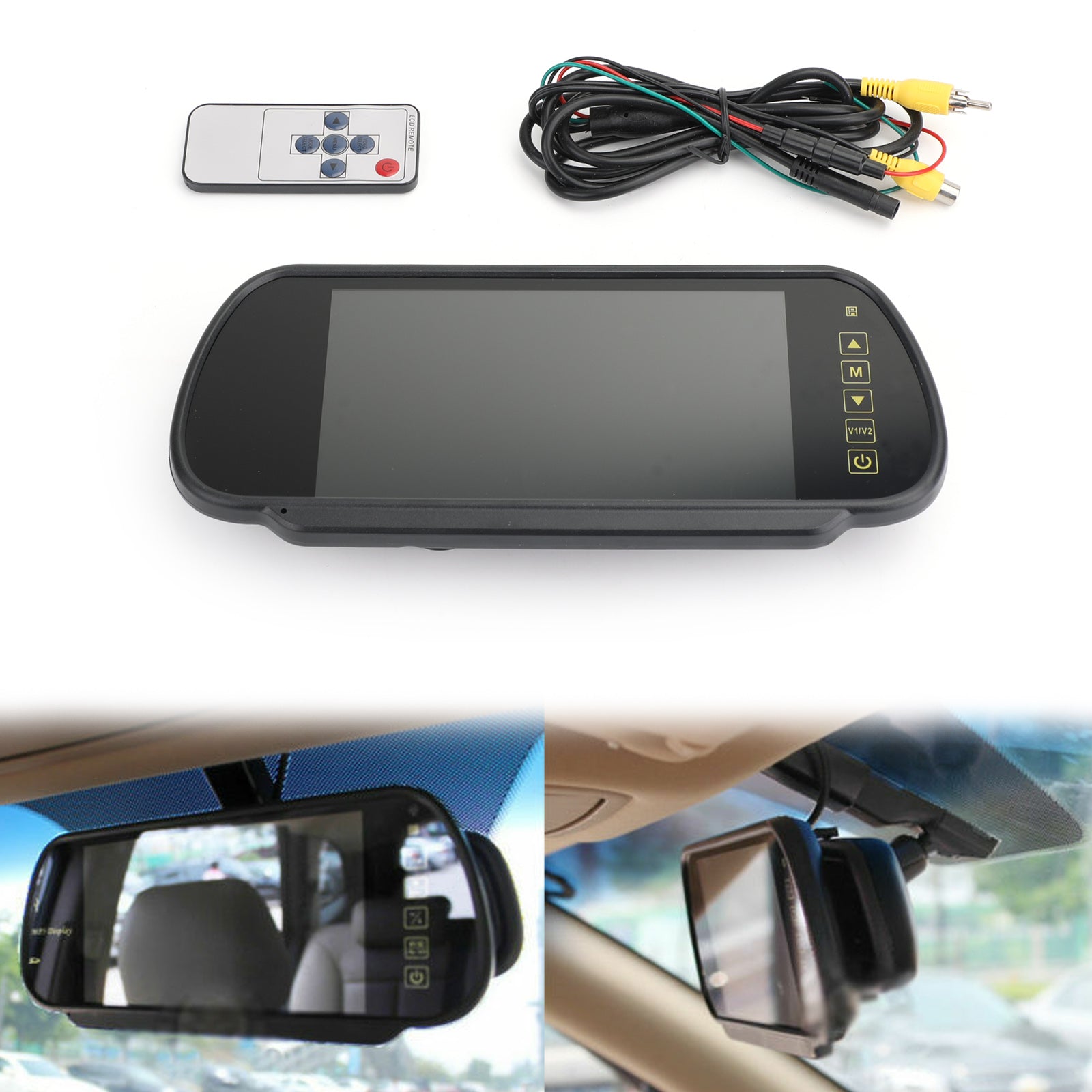 Bus Car Reversing Camera Sensors Lens Screen 7" LCD Car Rear View Monitor