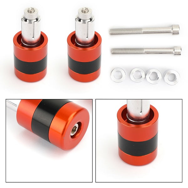 Anti Vibration 7/8" 22mm Handle Bar End Cap M6/M8 Bolt Weight Slider Reducing Generic