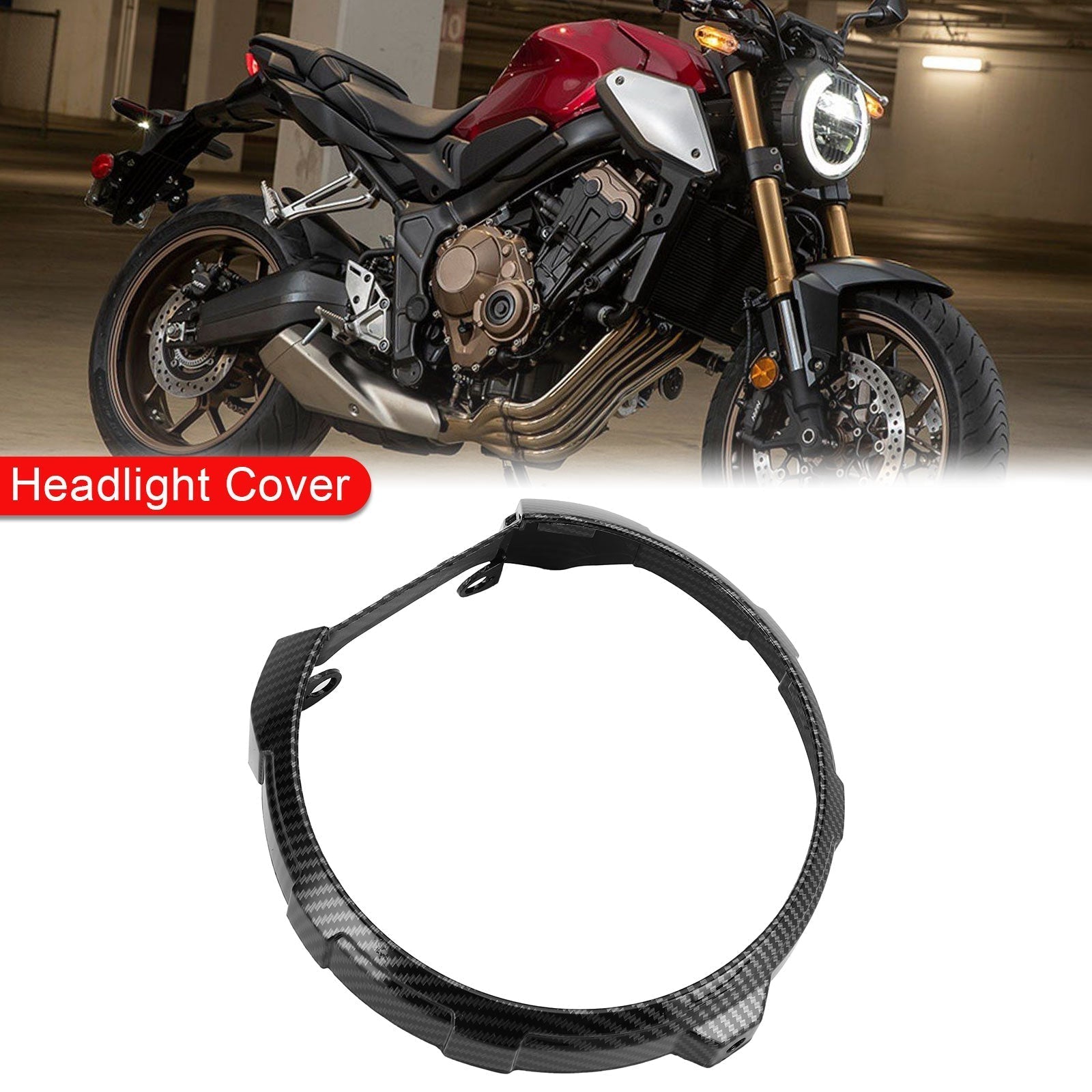 ABS Plastic Headlight Cover Fairing Cowl For Honda CB650R 2019 2020 2021