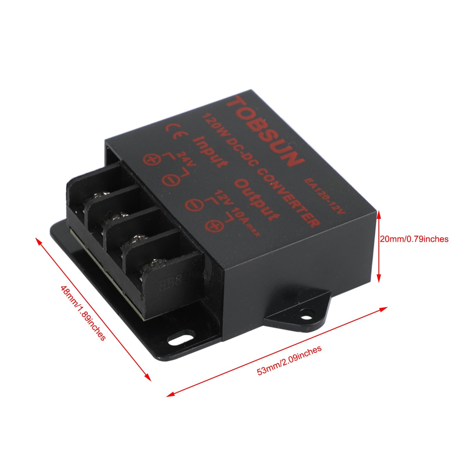 Régulateur de tension abaisseur DC 24V à DC 12V 10A 120W, réducteur de puissance, convertisseur de puissance