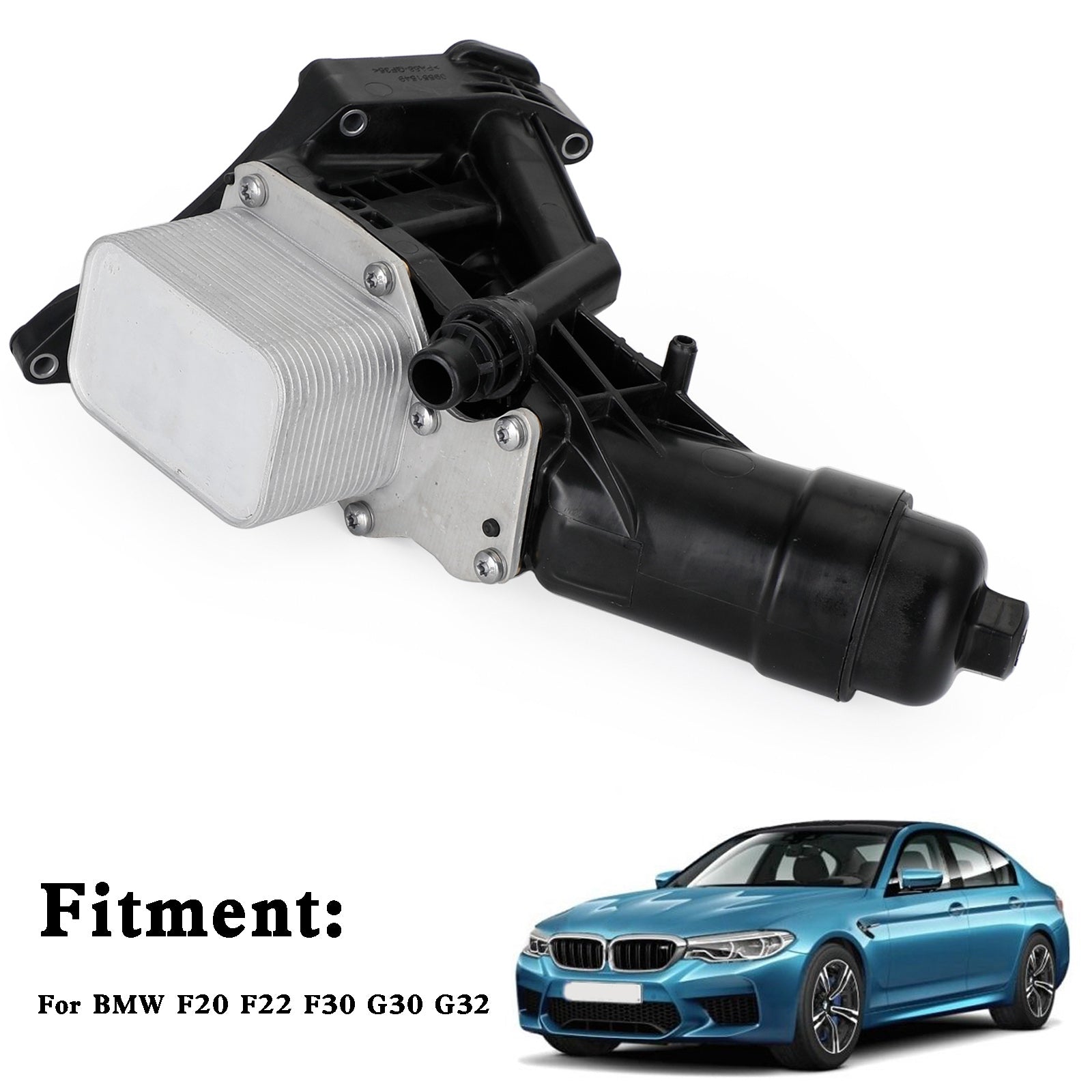 Boîtier de filtre de refroidisseur d'huile moteur BMW F20 F22 F30 G30 G32 X4 11428596283