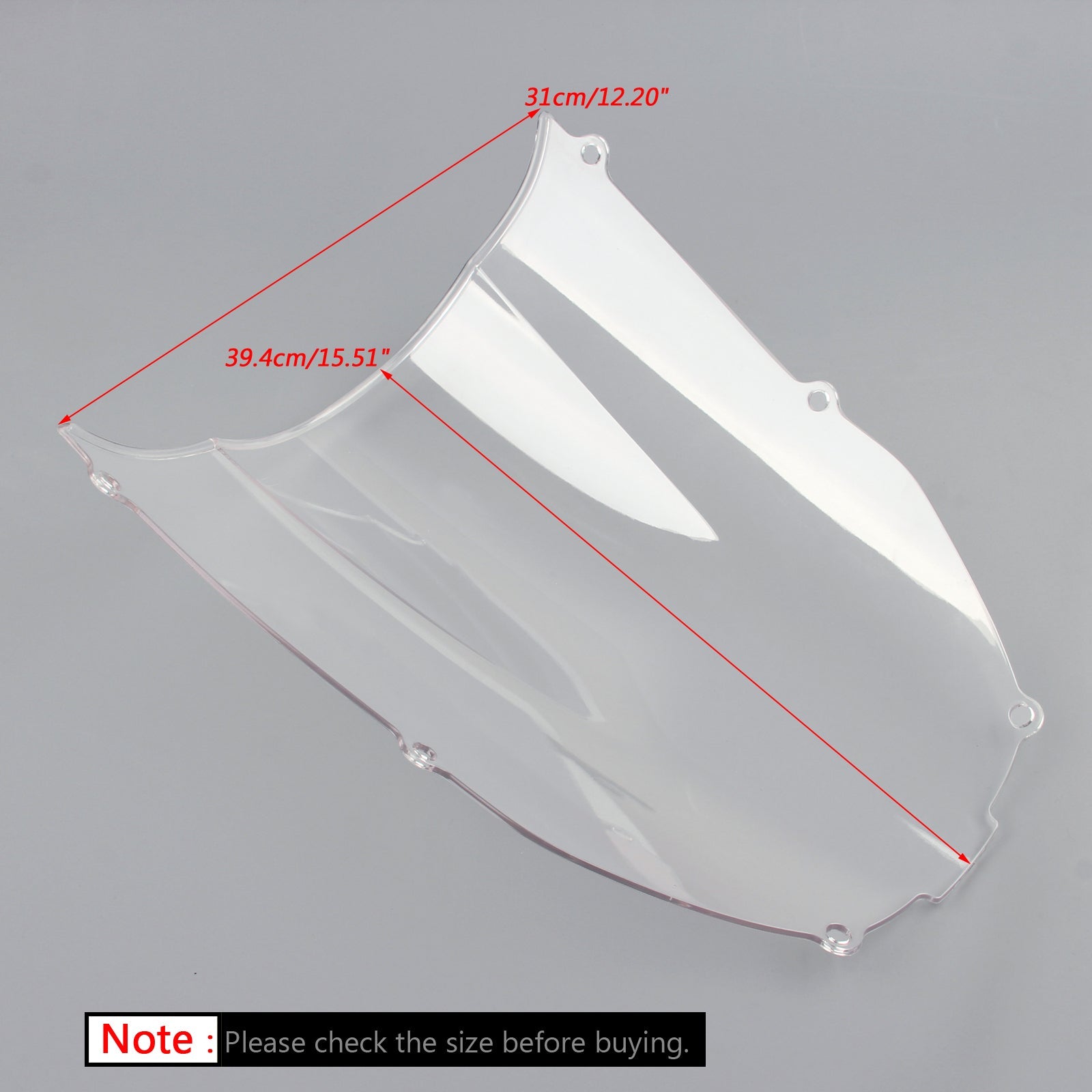 Windshield WindScreen For Kawasaki ZX6R 2000-2002 ZZR600 2005-2009