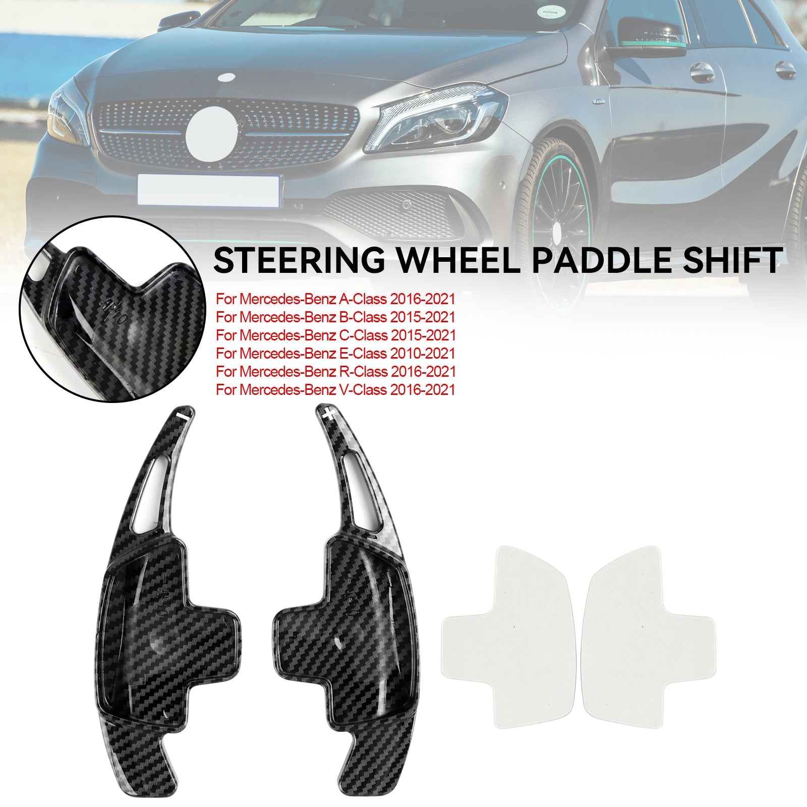 Steering Wheel Shift Paddle Shifter Extension Fit Mercedes-Benz A B C E S G