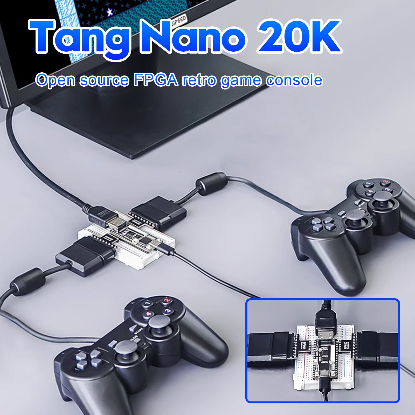 Sipeed Tang Nano 20K Development Board Open Source FPGA Retro Game met luidspreker