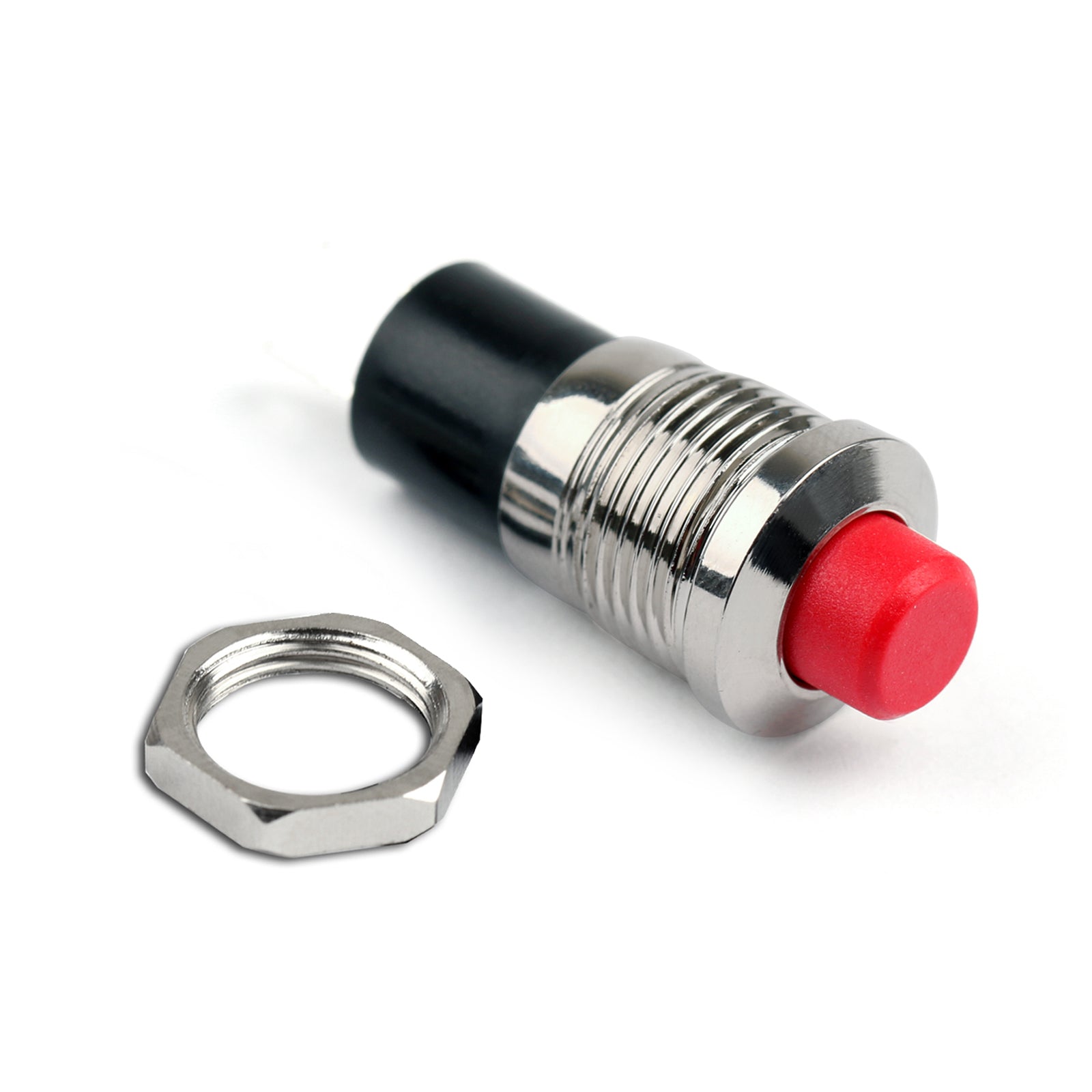 1 pièces nouveau Mini bouton poussoir SPST momentané N/O interrupteur marche 10mm rouge pour voiture