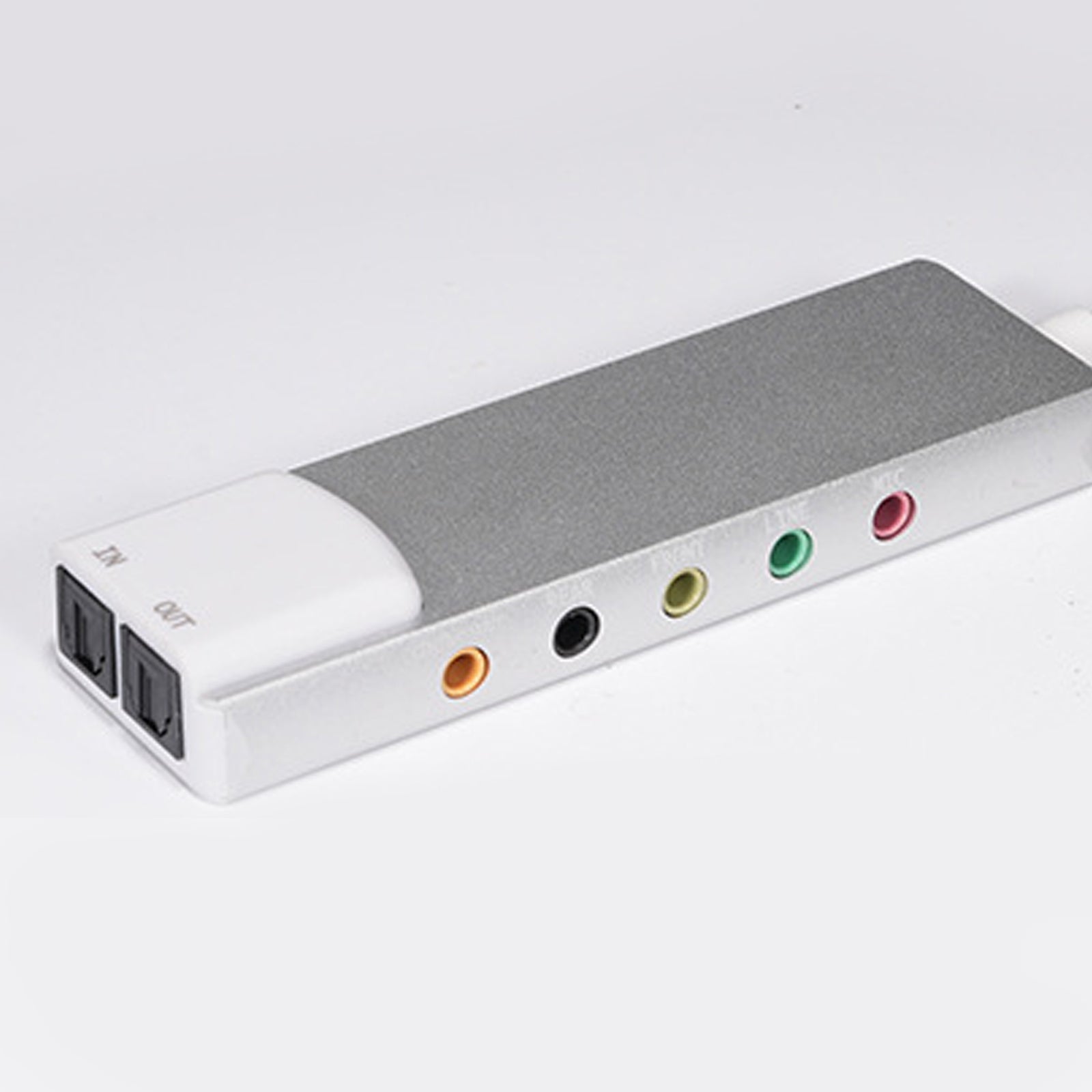 Nieuwe aluminium USB optische vezel SPDIF-kaart Computer externe multifunctioneel