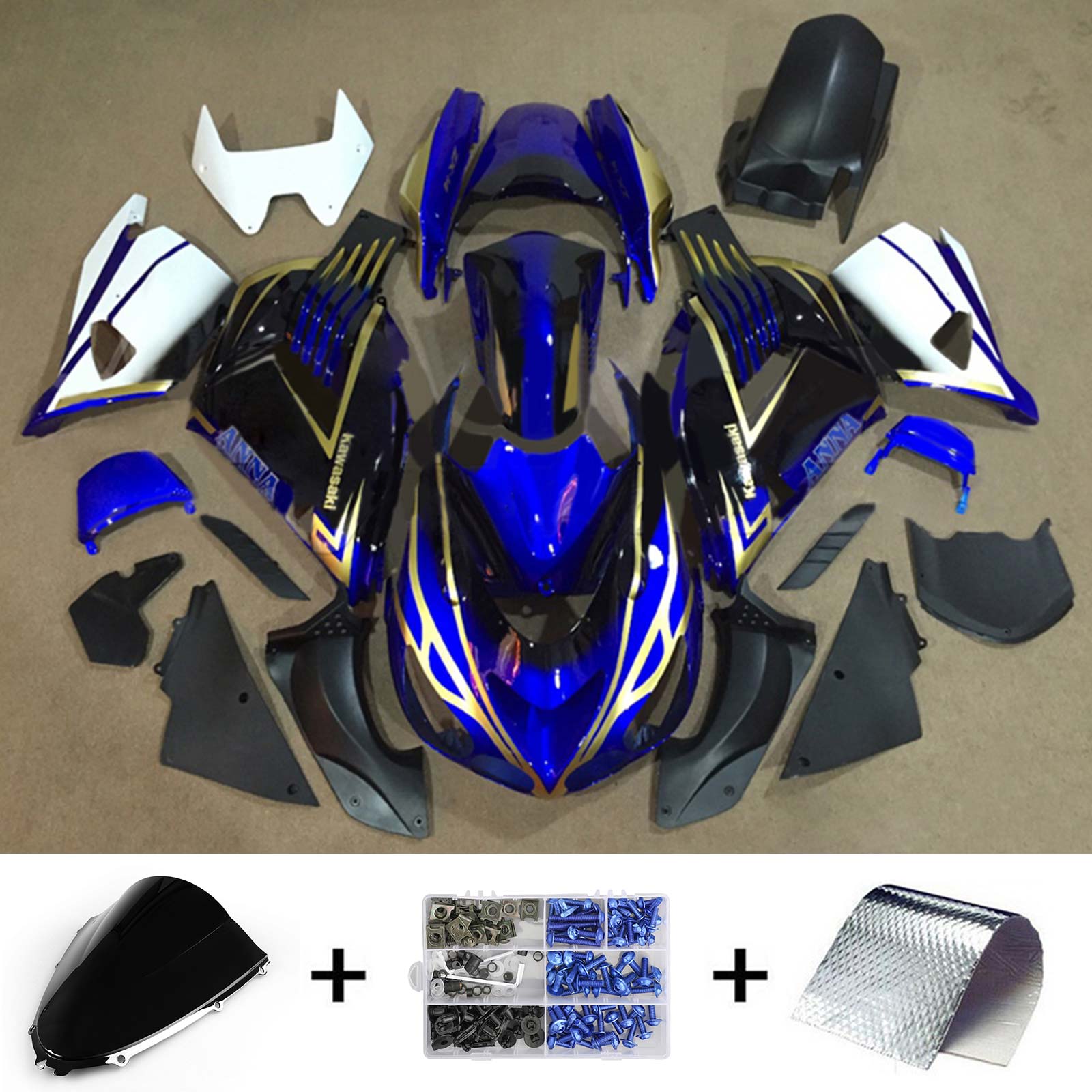 2006-2011 Kawasaki ZX14R Kit de carenado Carrocería Plástico ABS