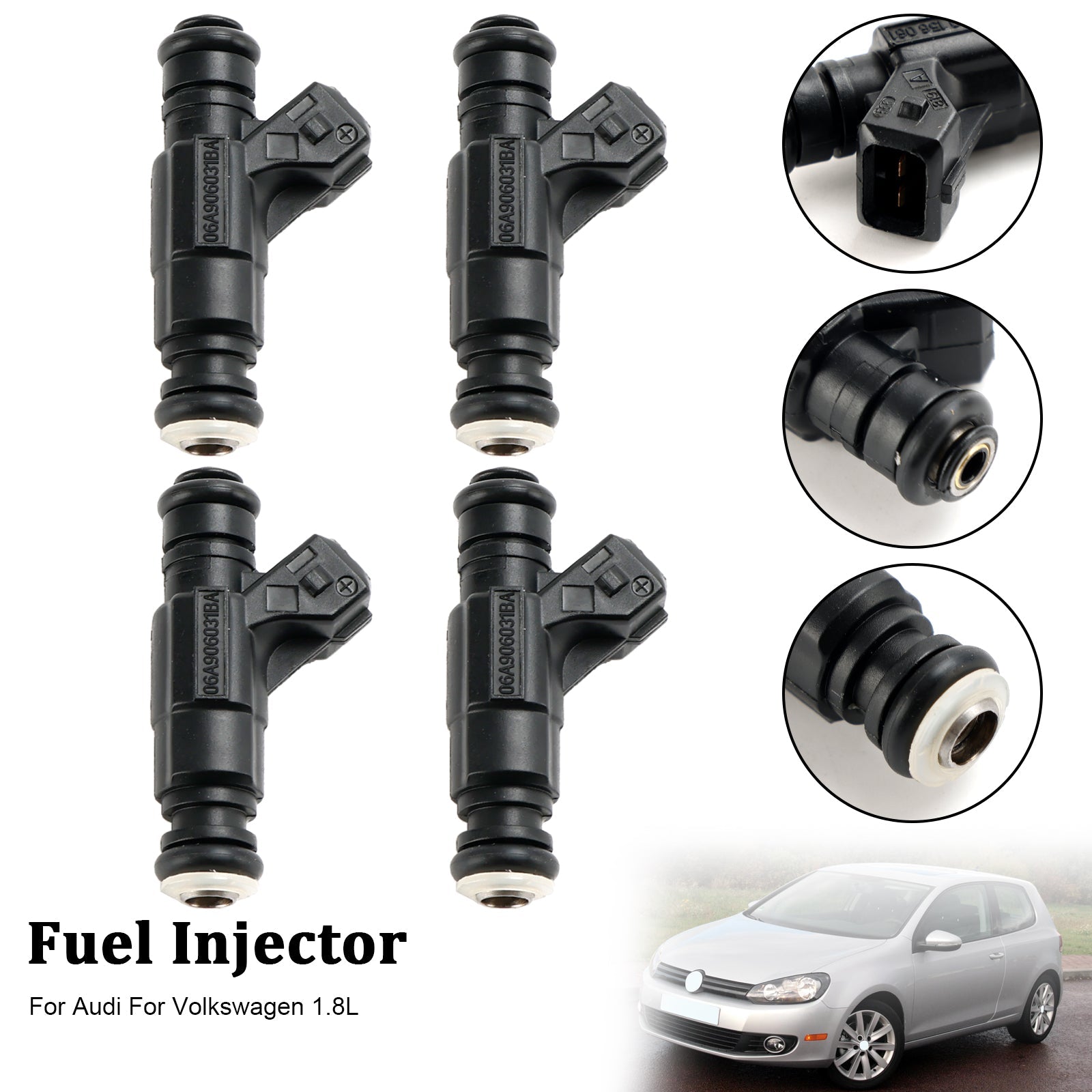 4PCS Fuel Injector 0280156061 Fit Audi Fit Volkswagen 1.8L 852-12184