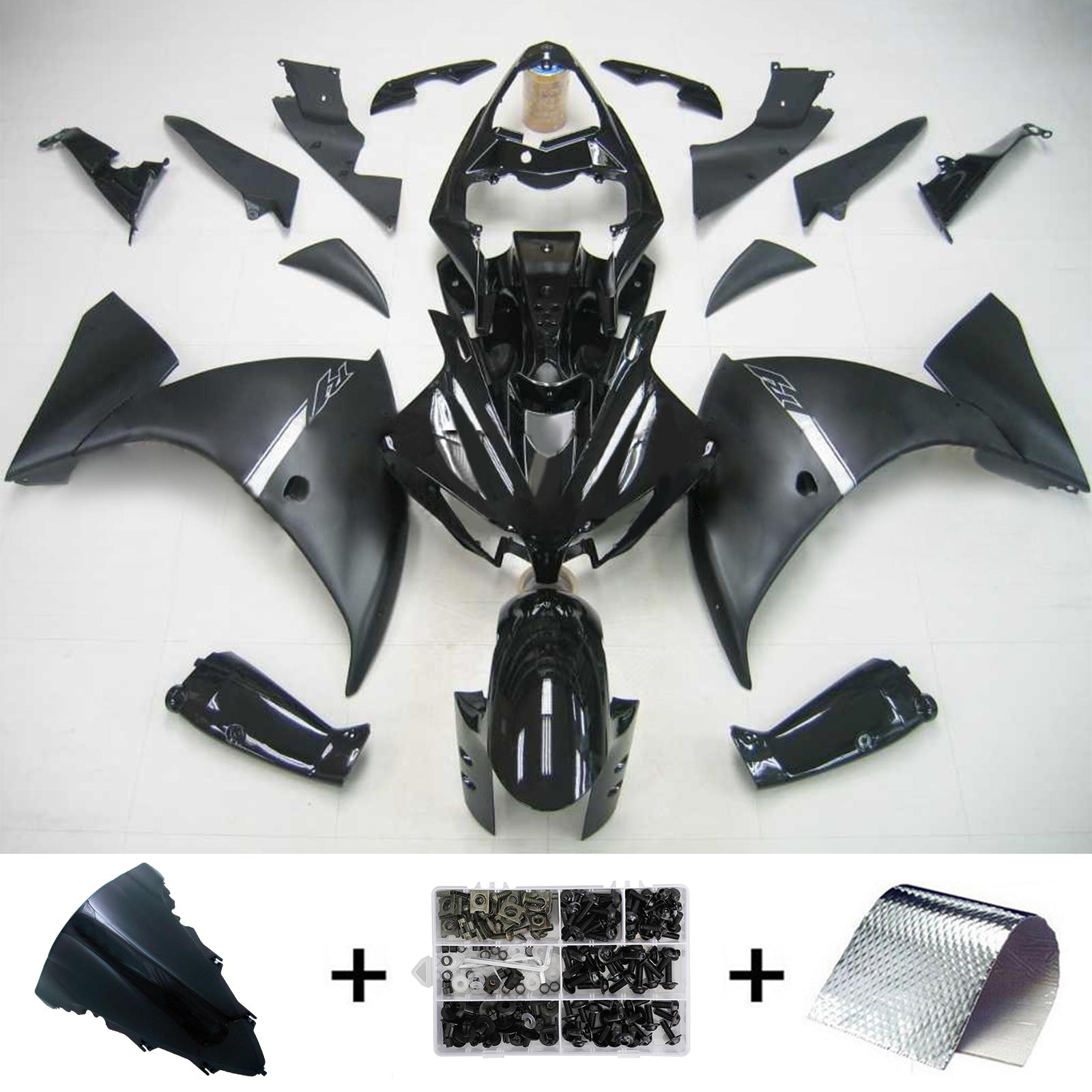 2009-2011 Yamaha YZF 1000 R1 Kit de carénage d'injection carrosserie plastique ABS #103