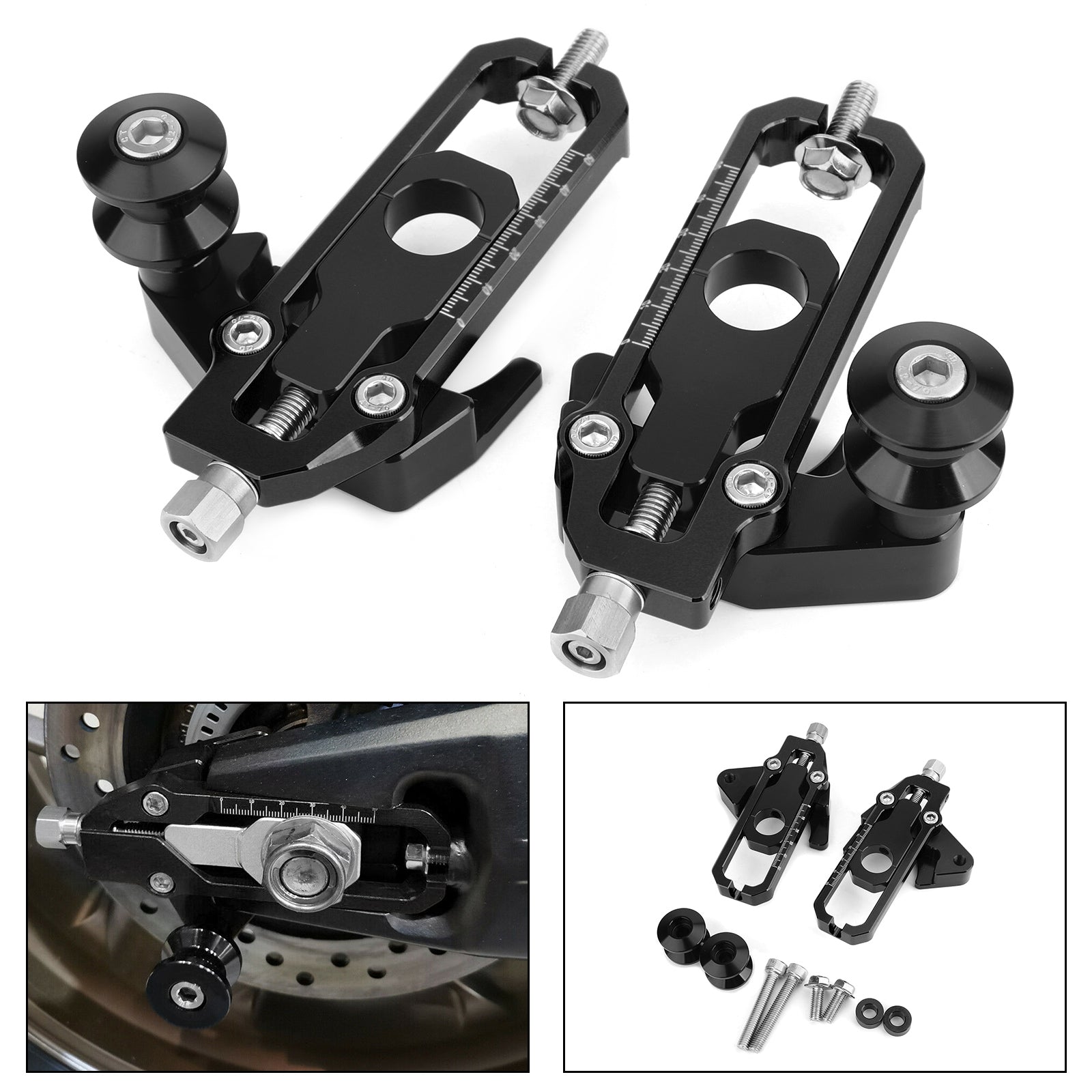 Areyourshop Chain Adjusters with Spool Tensioners Catena for Honda CB650R CBR650R 2019-2022 Generic