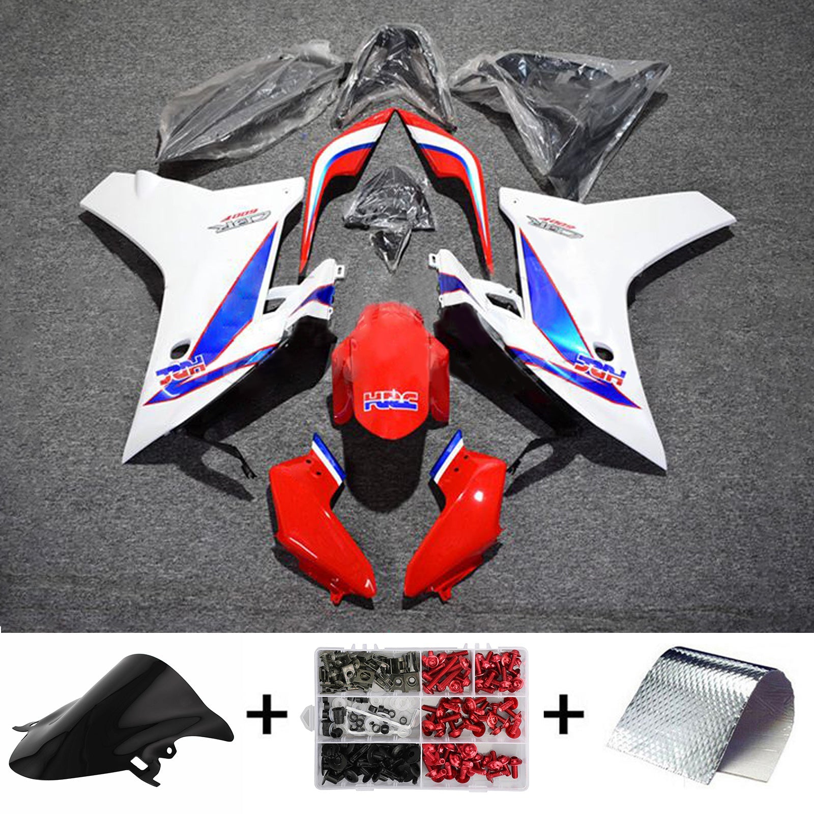 Kit de carénage d'injection Honda CBR600F 2011-2013, carrosserie en plastique ABS #112