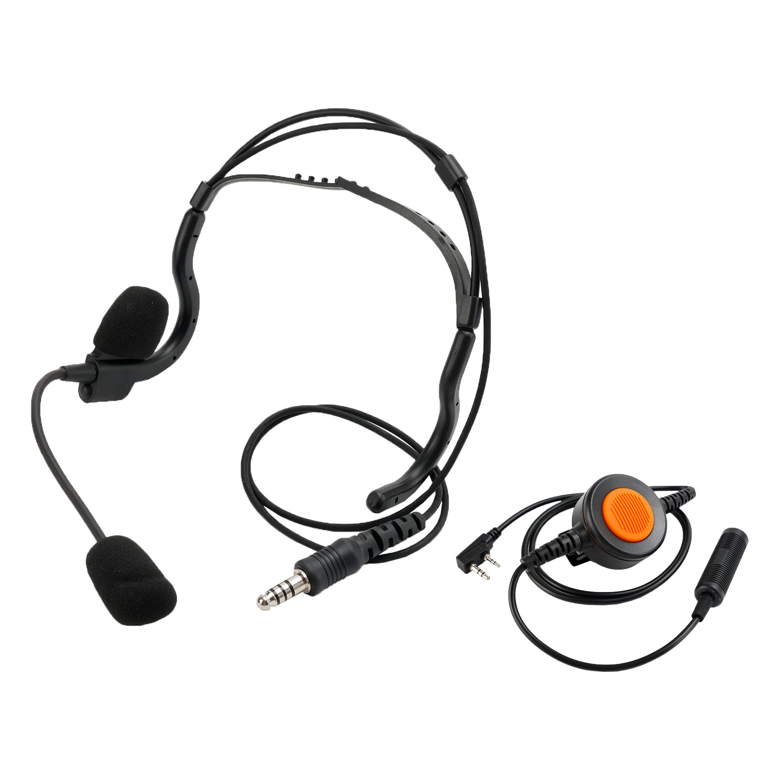 7.1-C8 Achtermontage Grote Plug Tactische Headset Voor Kenwood TK-208 TK-220 TK-240