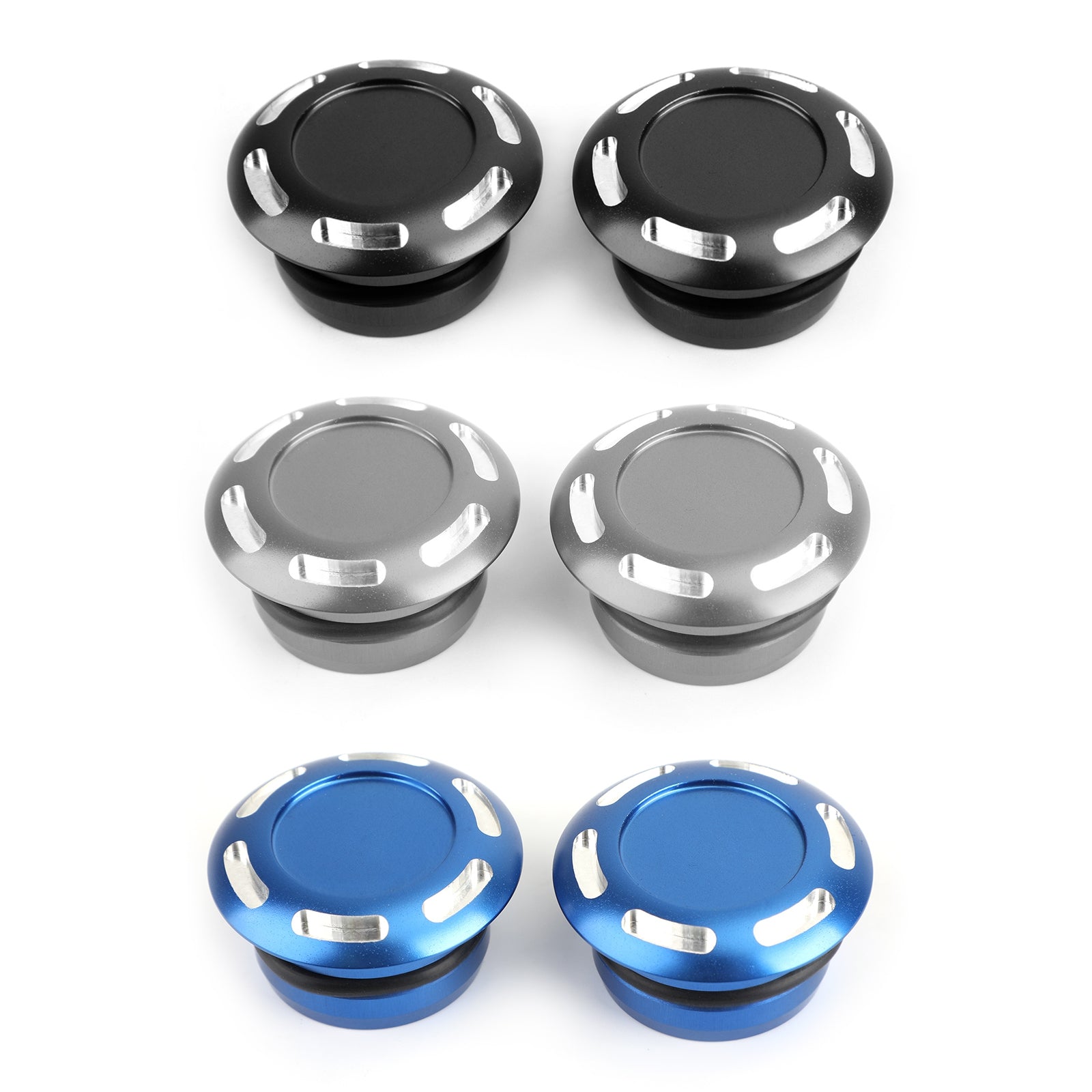 2x Billet Aluminum Frame Plug Cap for Yamaha T700 Tenere 700 2019-2020 Generic