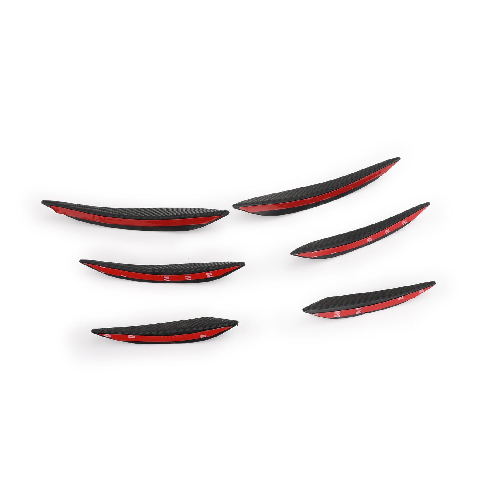 6pcs Universal Car/Auto Front Bumper Fins Spoiler Canards Refit Generic