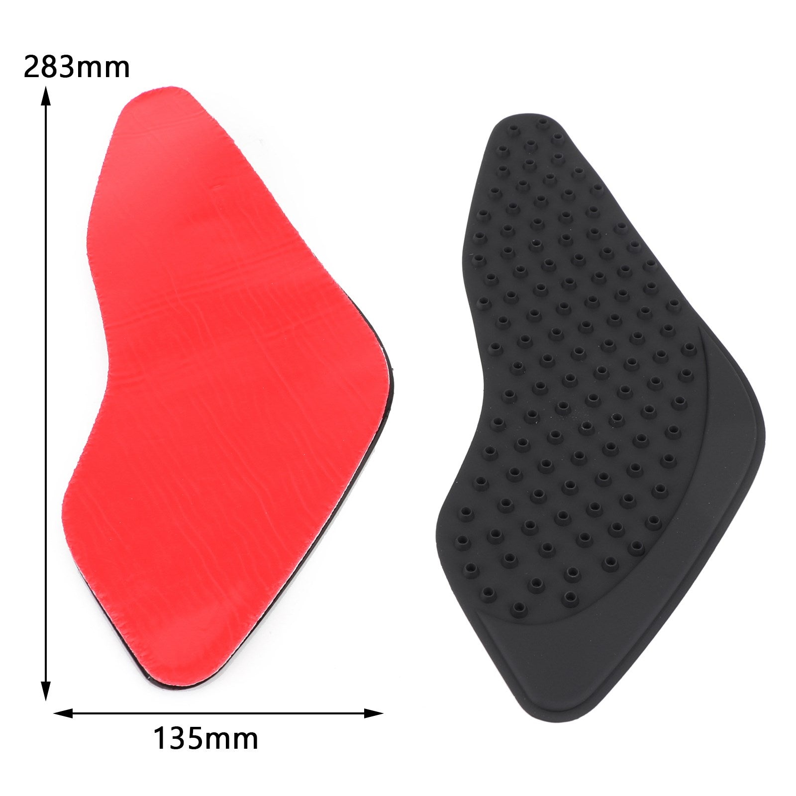 2X Side Tankpad Brandstoftankbeschermer Fit Voor Honda Cb400 Vtec 92-18 Rubber Zwart Generiek