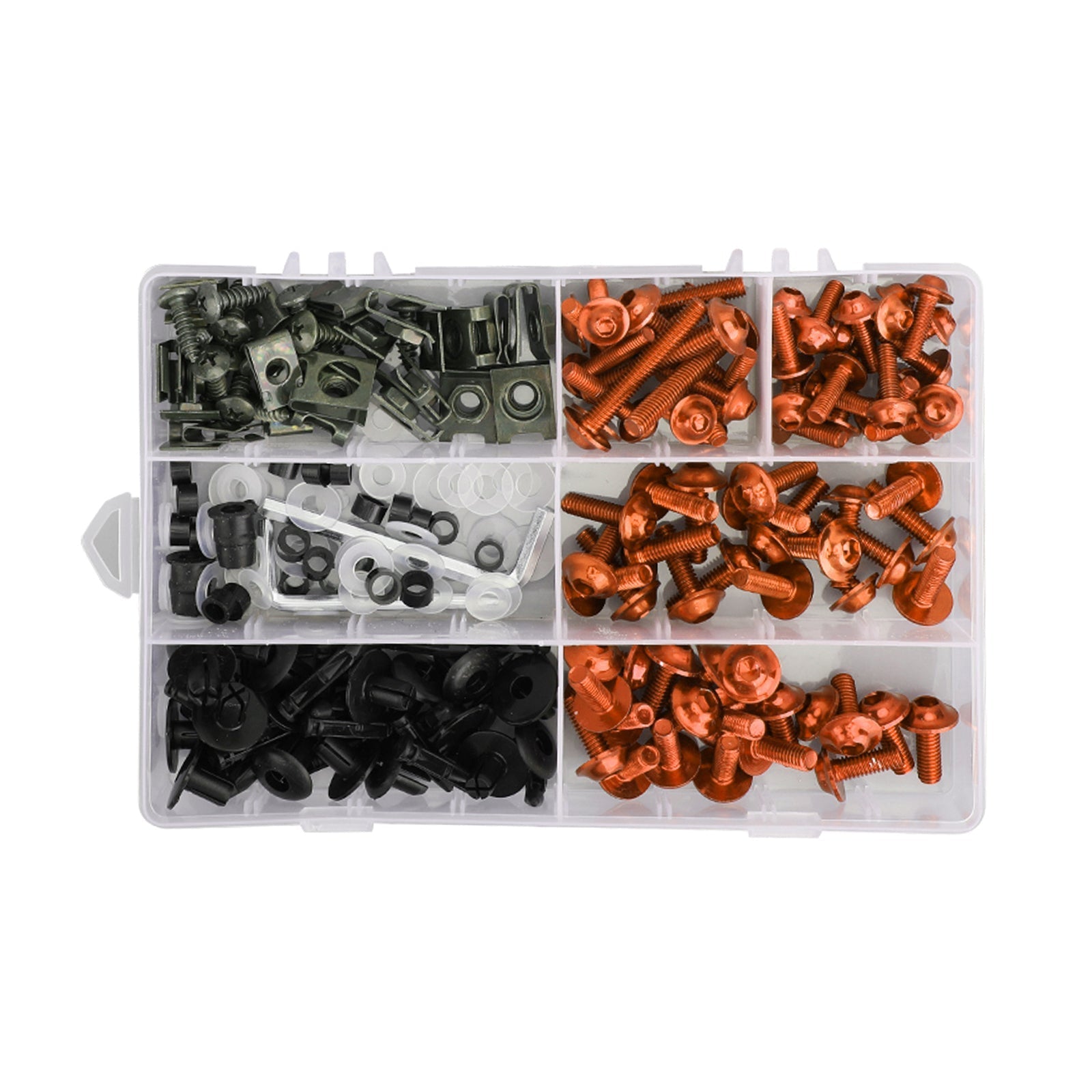 Kit de vis de boulons de carénage Orange, Kit de carrosserie pour Yamaha YZF R6 R1 R3 R25 FZ07 FZ09