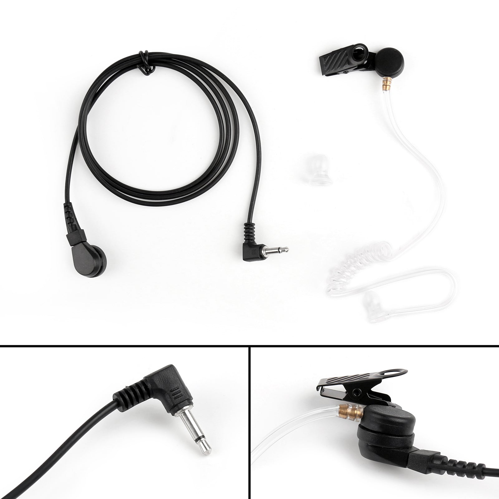 1 stuks 3,5 mm alleen luisteren beveiliging verborgen akoestische buis-headset voor MP3 MP4-telefoon