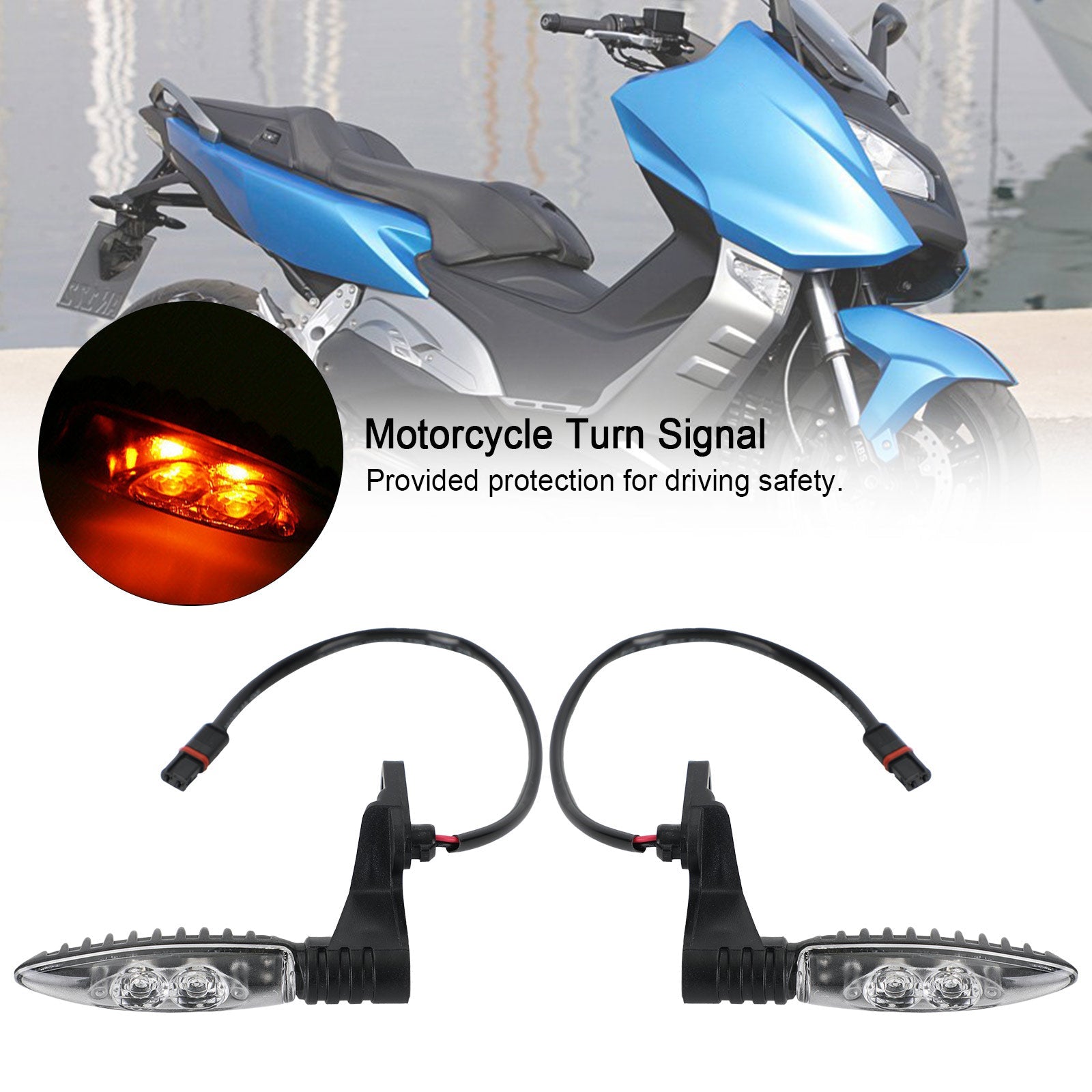 Achterste LED-knipperlichten Indicator voor BMW F650 F700GS F800GS R1200GS Generiek