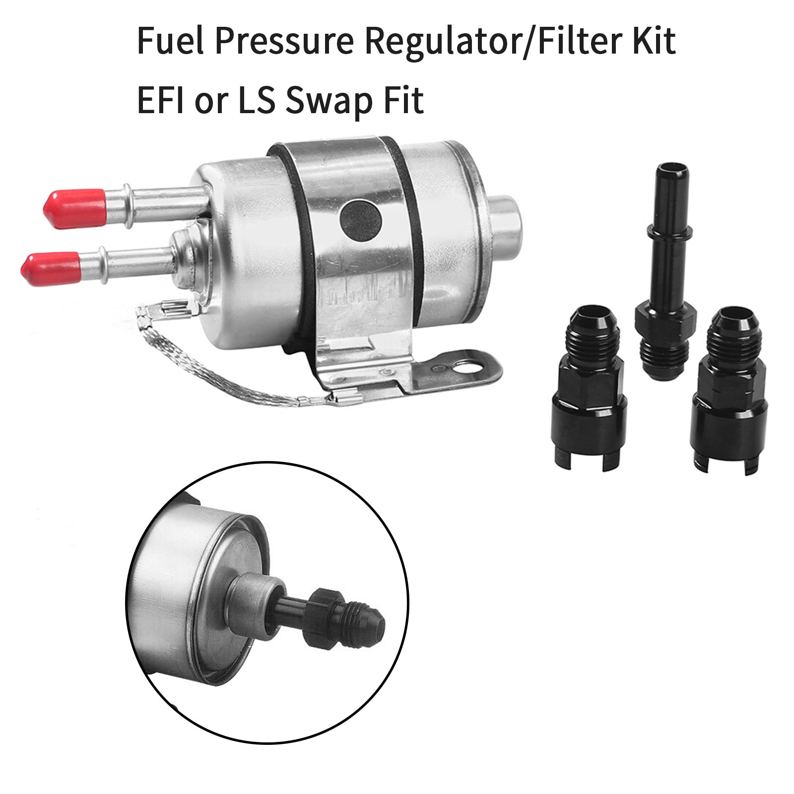 Brandstofdrukregelaar/filterset AN6 fittingen EFI of LS Swap Fit voor C5 Corvette Generic