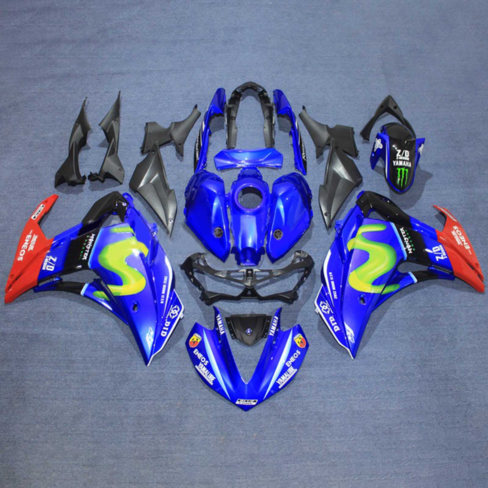 2014-2018 Yamaha YZF-R3 2015-2017 R25 Amotopart Injection Fairing Kit Bodywork ABS #109