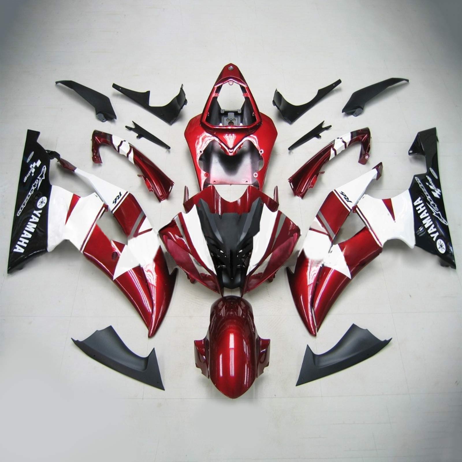 2008-2016 Yamaha YZF 600 R6 Injection Fairing Kit Bodywork Plastic ABS #166