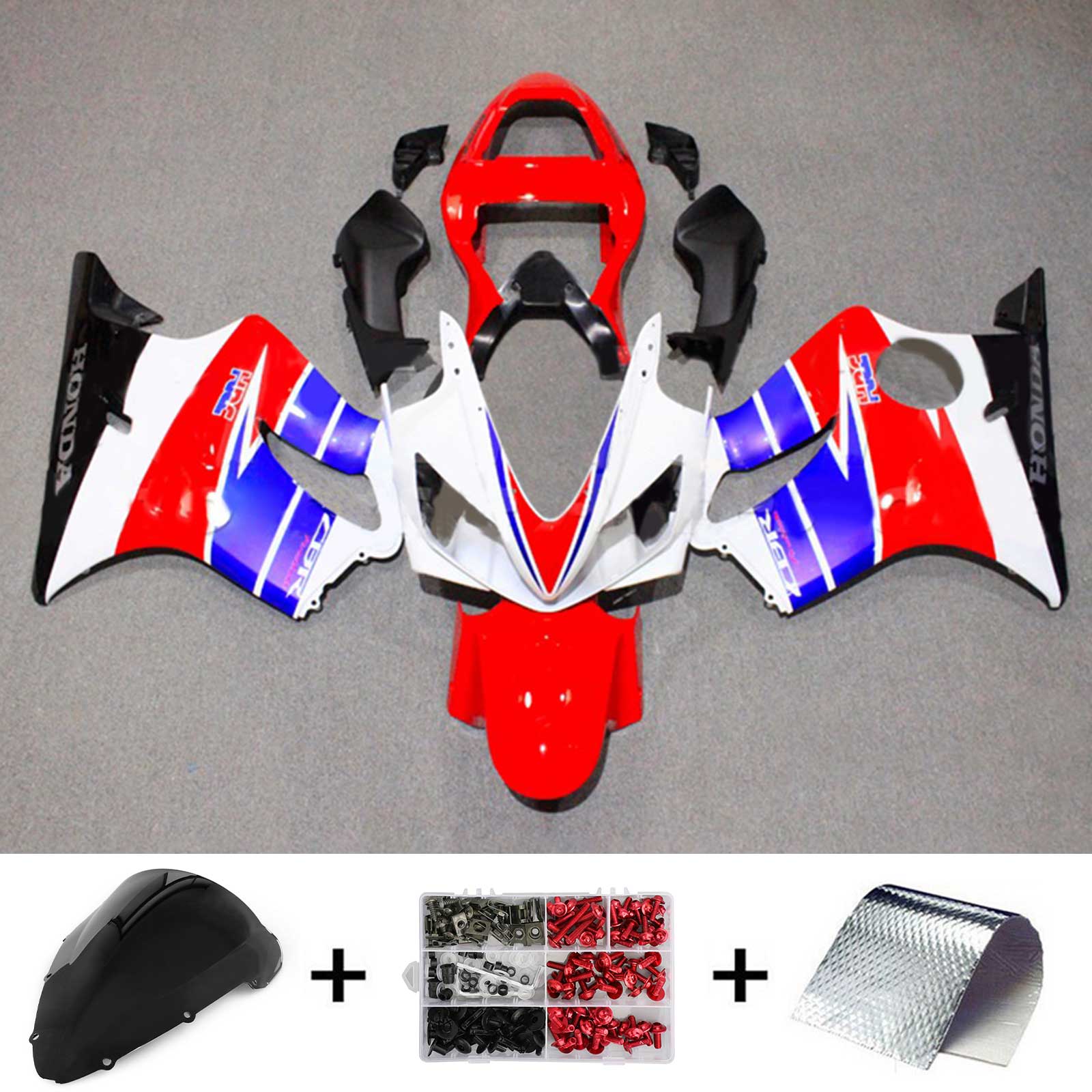 2001-2003 Honda CBR600 F4i Injection Fairing Kit Bodywork Plastic ABS#142