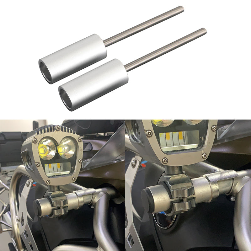 Areyourshop Pair Auxiliary Light Extend Rod Fit for BMW R1200GSA 14-2018 R1250GSA 18-2021