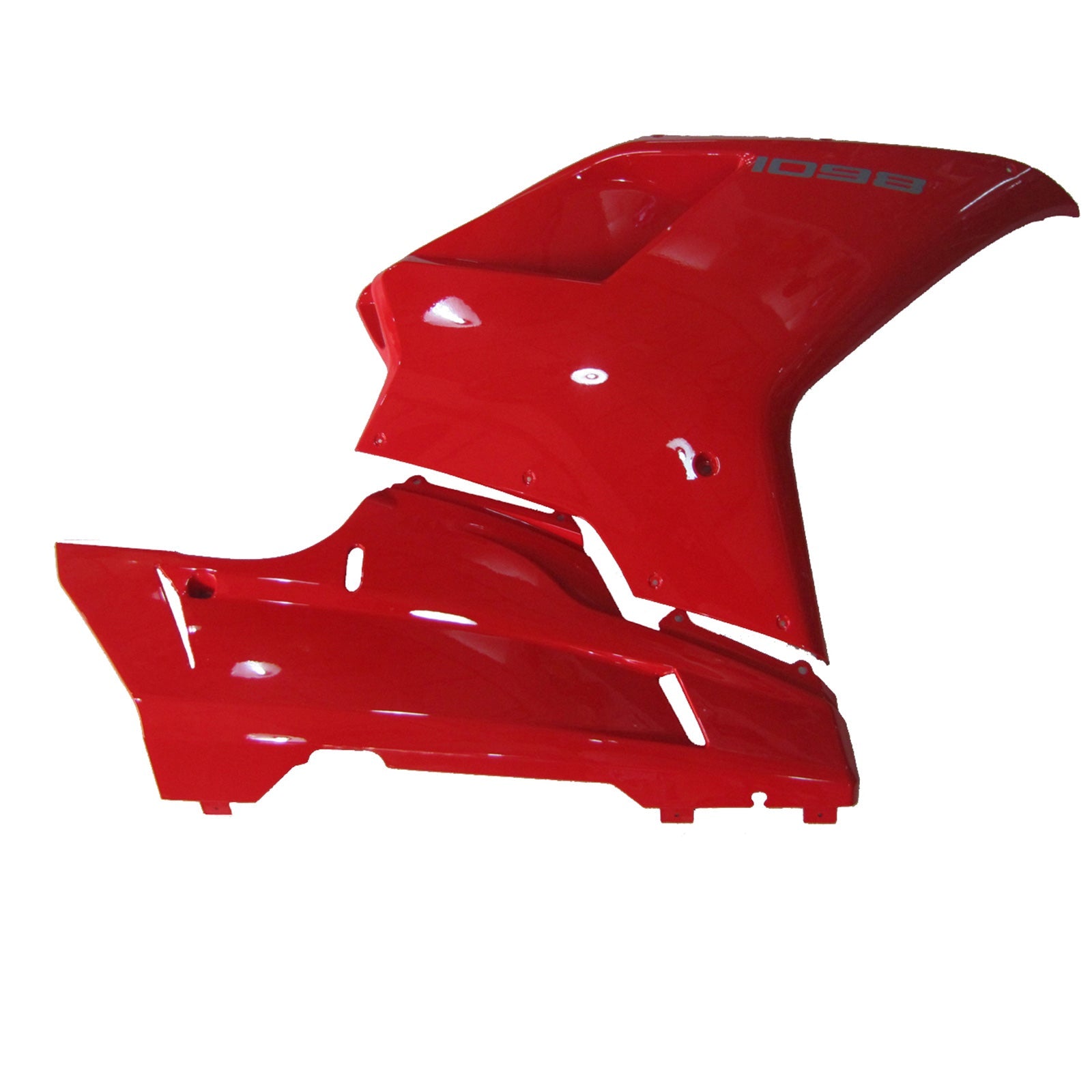 2007-2011 Ducati 1098 Red White Fairing Kit