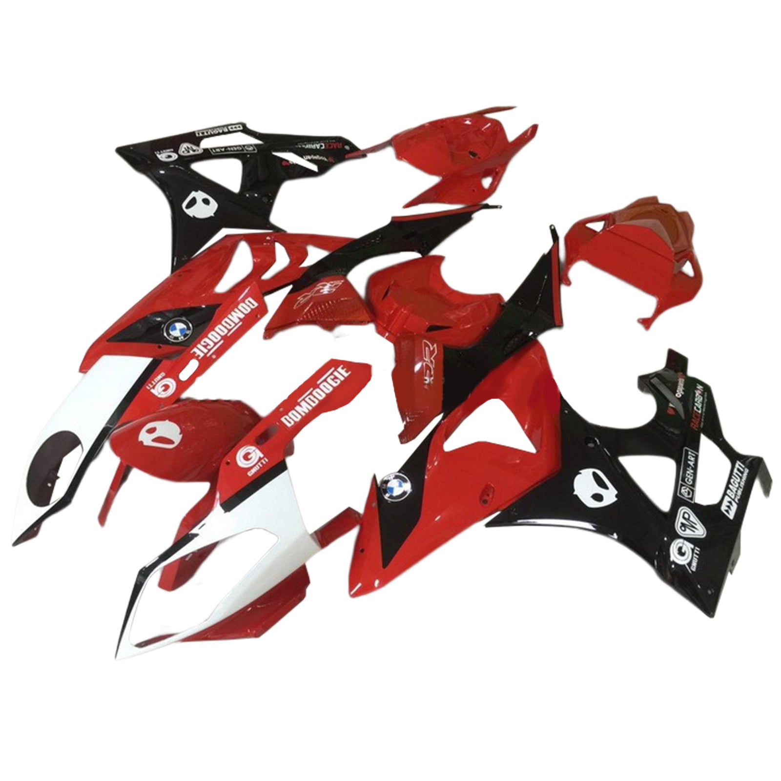 2009-2014 BMW S1000RR Kit de carénage carrosserie plastique ABS