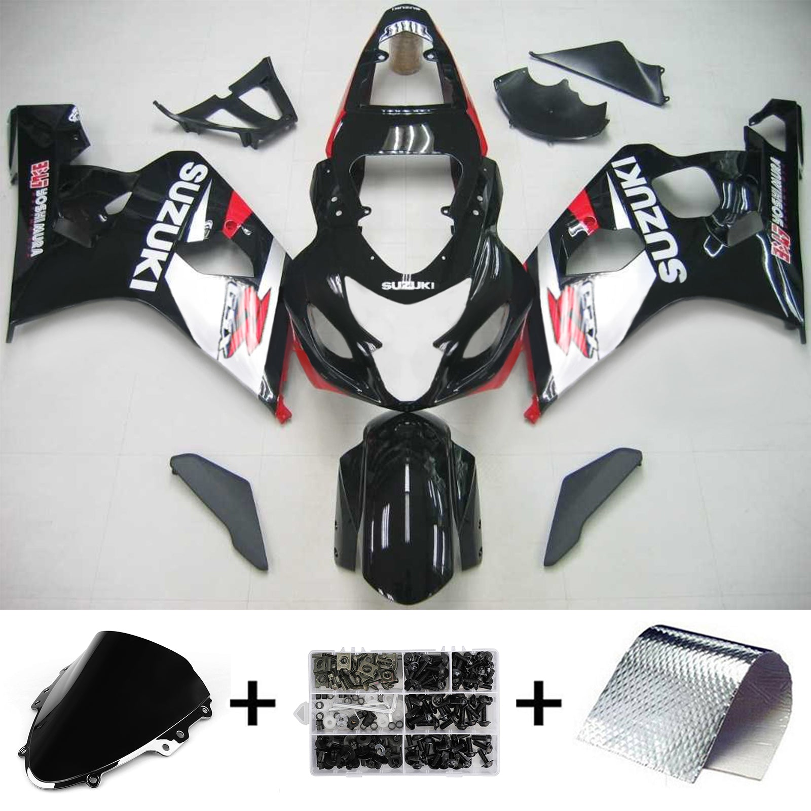 2004-2005 Suzuki GSXR 600/750 K4 Amotopart Injection Fairing Kit Bodywork Plastic ABS #120