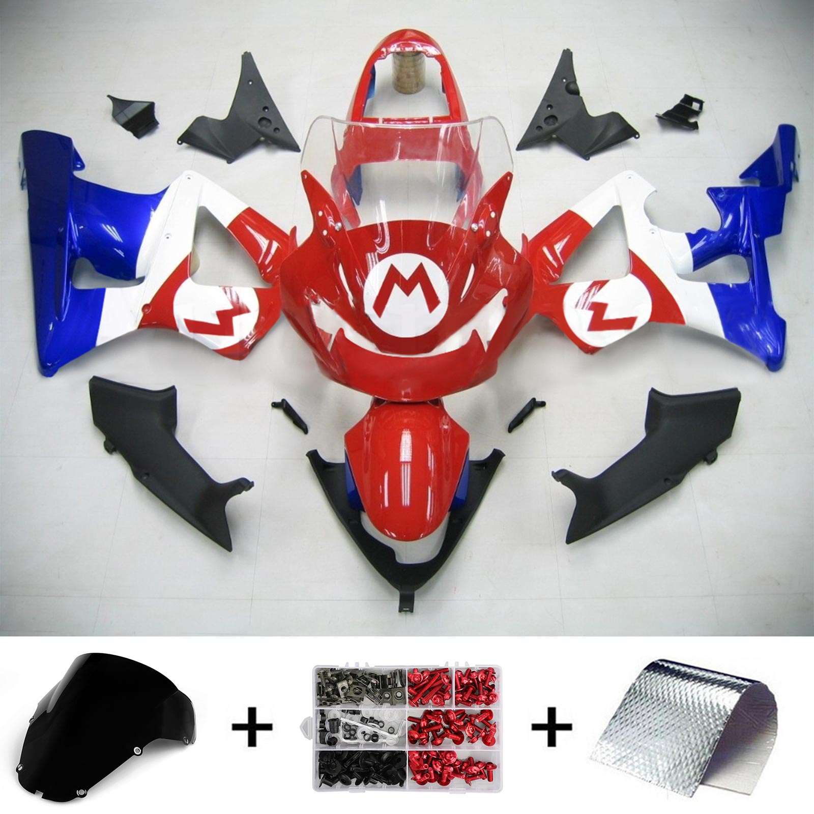 2000-2001 Honda CBR929RR Amotopart Injection Fairing Kit Bodywork Plastic ABS #135