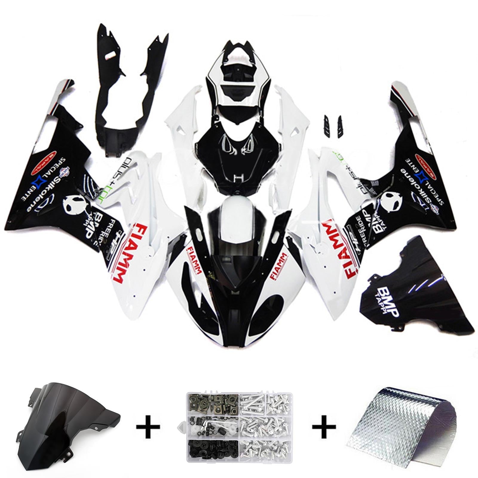 2015-2016 BMW S1000RR Fairing Kit Karosseri Plast ABS