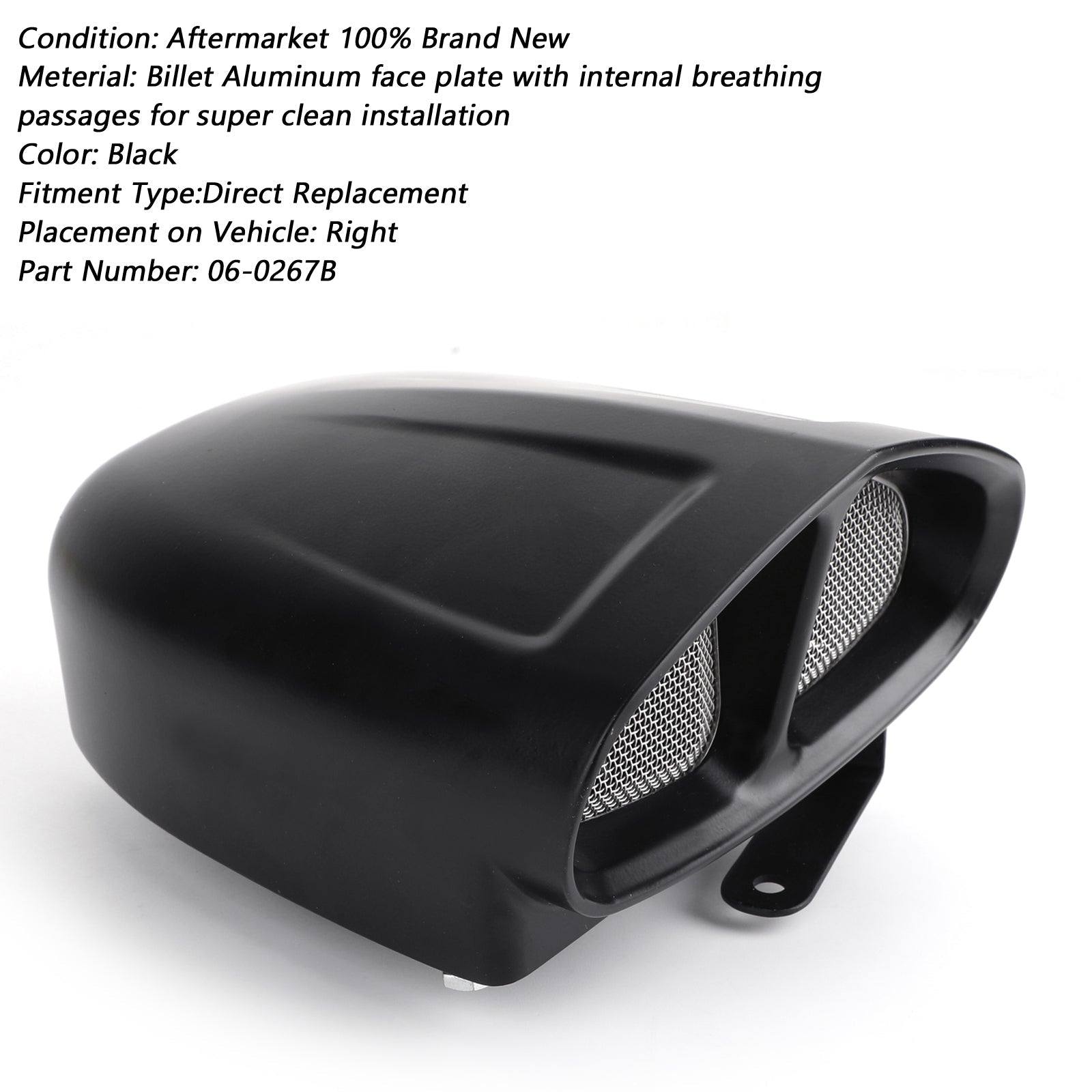 2014 YAMAHA XVS950C-G BOLT R-SPEC Black Air Intake Filter Kit Air Intake Cleaner System Black Air Intake Kit w/Filter Black