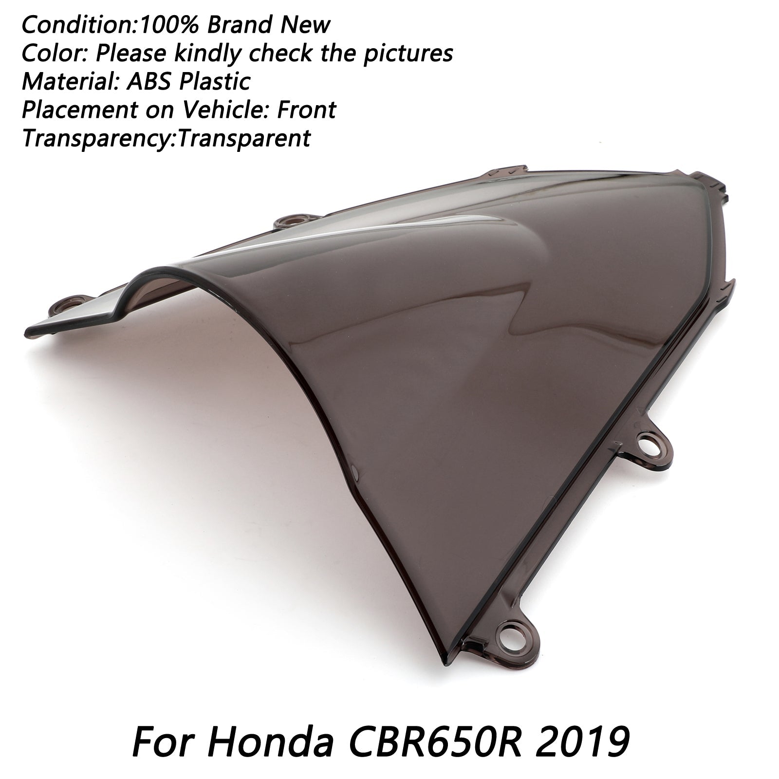 Pare-brise pare-brise pour Honda CBR650R CBR 650 R 2019-2022 générique