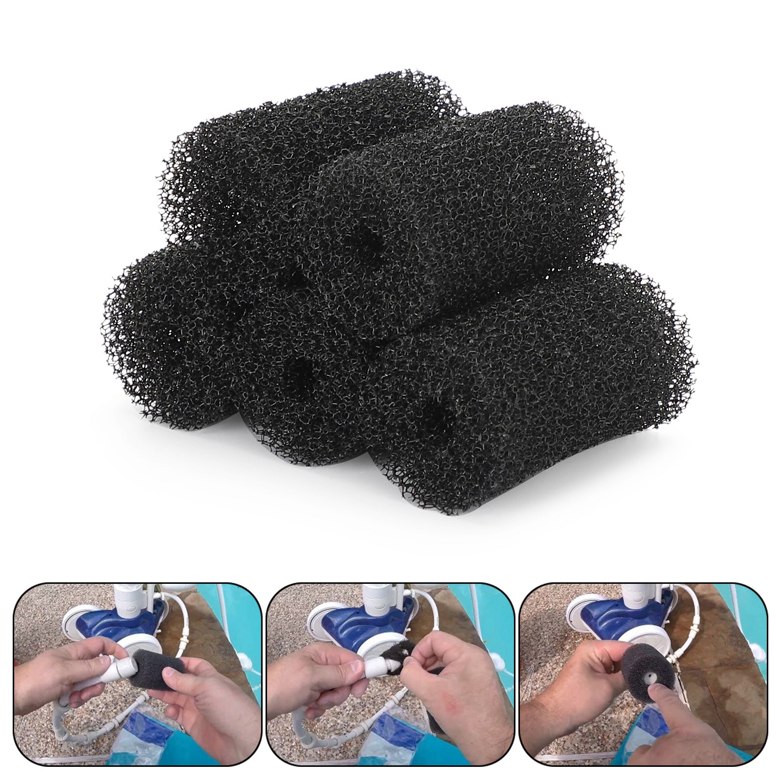 5Pcs Pool Cleaner Sweep Hose Tail Scrubber For Polaris Spare180 280 360 380 3900