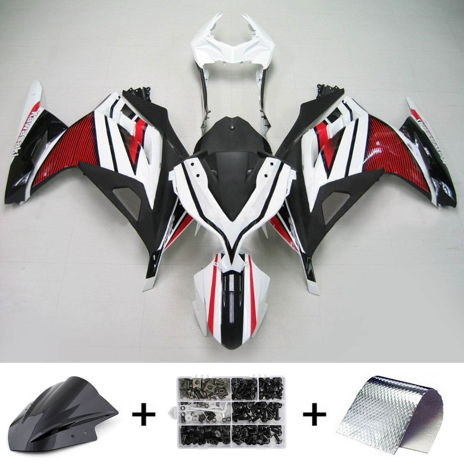 2013-2024 Kawasaki EX300/Ninja300 Injection Fairing Kit Bodywork Plastic ABS