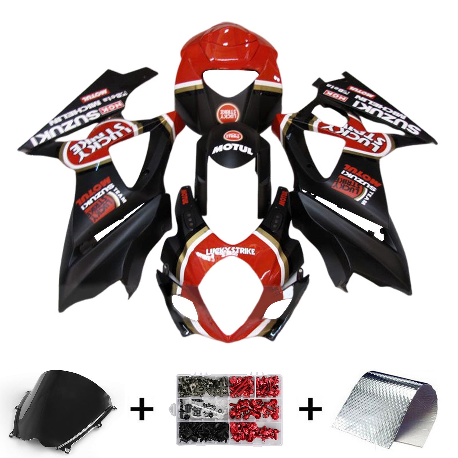 2007-2008 Suzuki GSXR1000 K7 Kit de carénage carrosserie plastique ABS