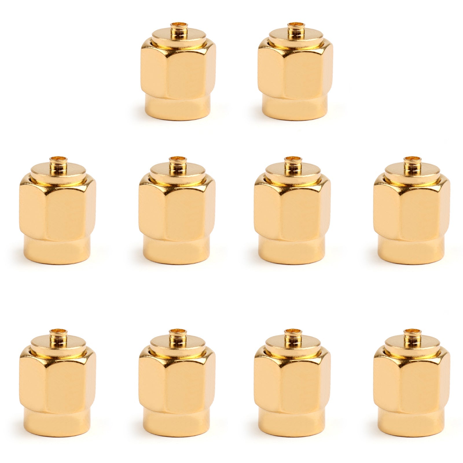 10 stuks SMA Male naar IPX U.fl Stekker Rechte RF Adapter Connector