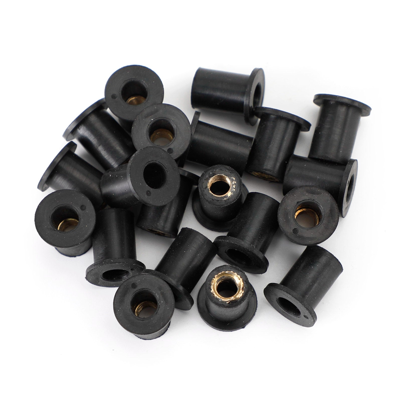 M5 Rubber Well Nuts Wellnuts for Fairing & Screen Fixing Pack of 20 - 10mm Hole