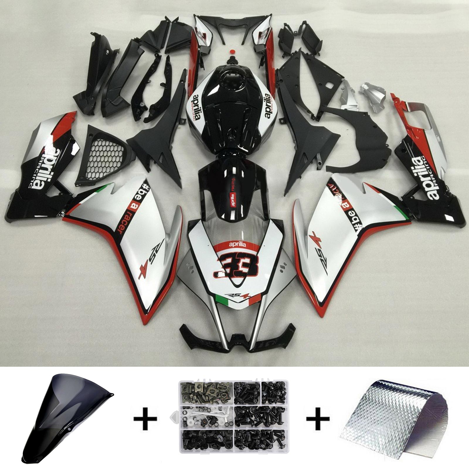 2012-2016 Aprilia RS4 125/50 Amotopart Injection Fairing Kit Bodywork #107