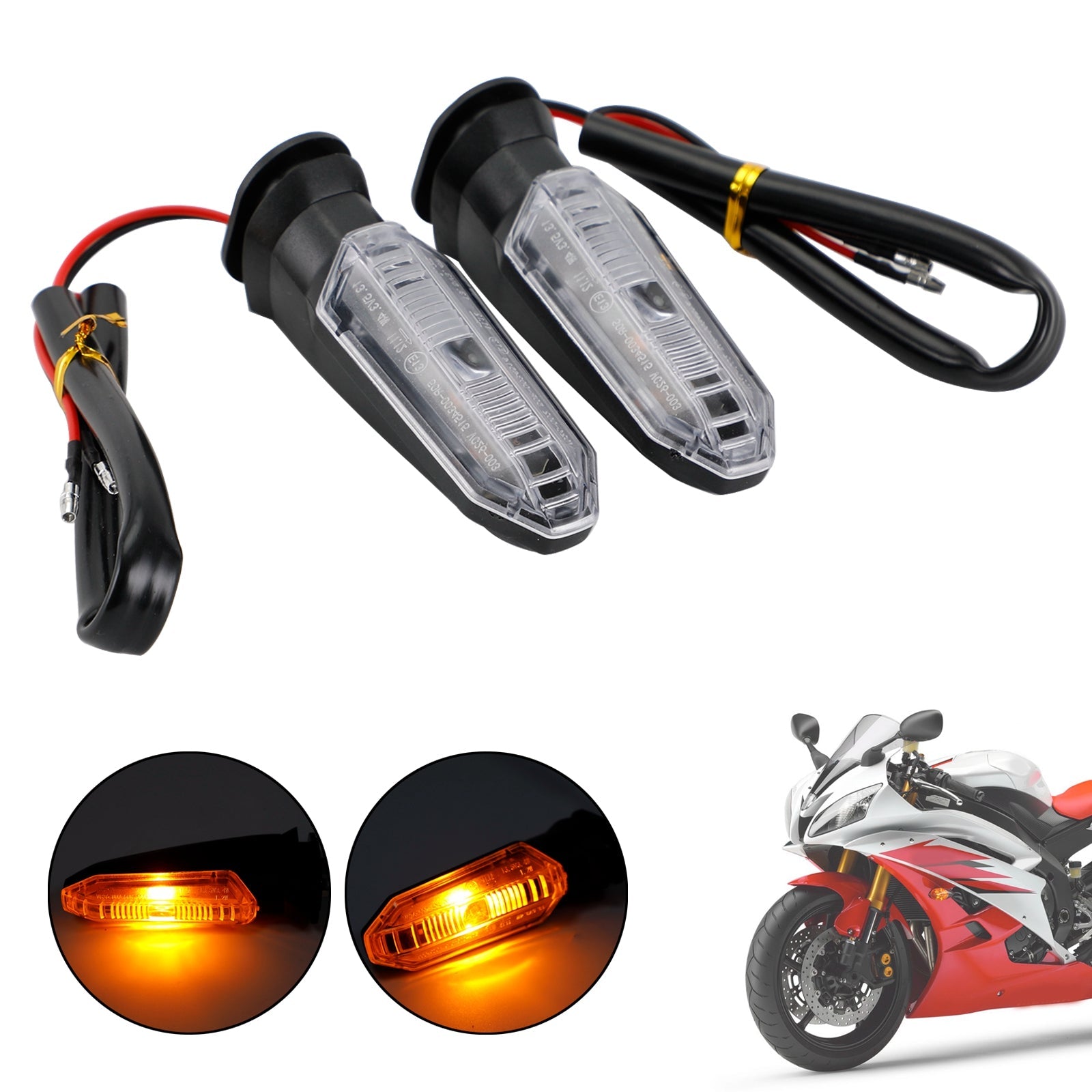 HONDA CRF250 CB500 CB650F CTX700 LED Turn Signal Lights Indicator Lamps