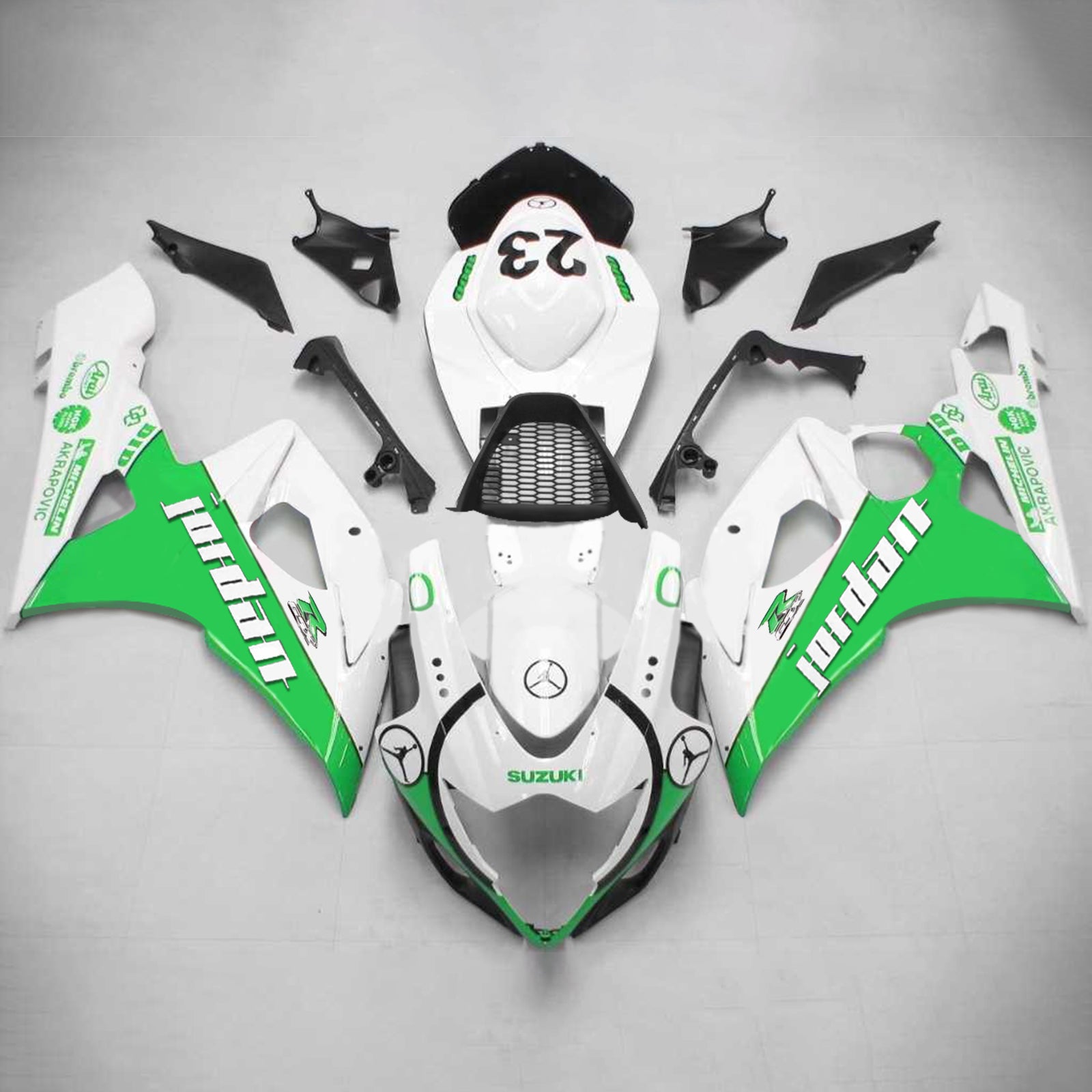 2005-2006 Suzuki GSXR1000 K5 Amotopart Injection Fairing Kit Bodywork Plastic ABS #134