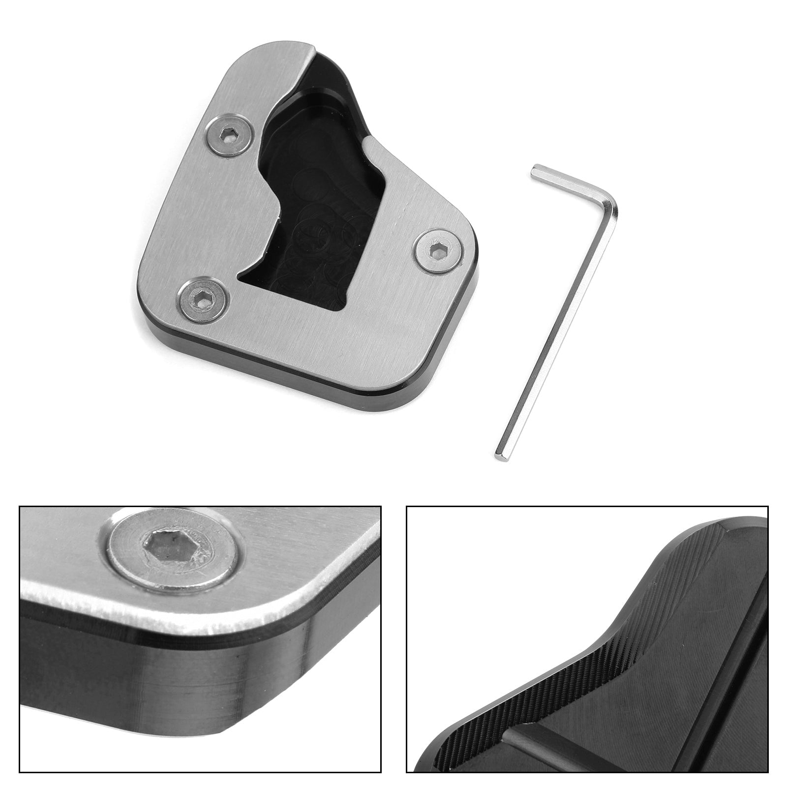 Kickstand Zijstandaard Vergroten Plaat Pad voor SUZUKI HAYABUSA GSXR 1300R 2008-2019 Generiek