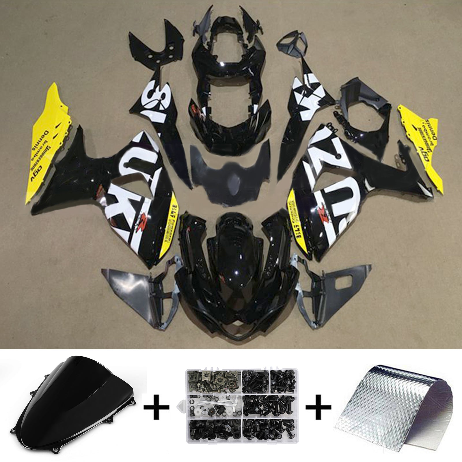 2009-2016 Suzuki GSXR1000 K9 Kit de carénage carrosserie plastique ABS