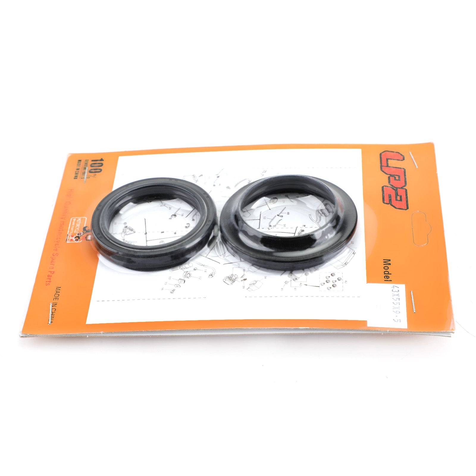 Fork Oil Dust Seal Kit for Kawasaki KX125 KX250 KX500 ZR1100 ZRX1100 ZRX1200 Generic