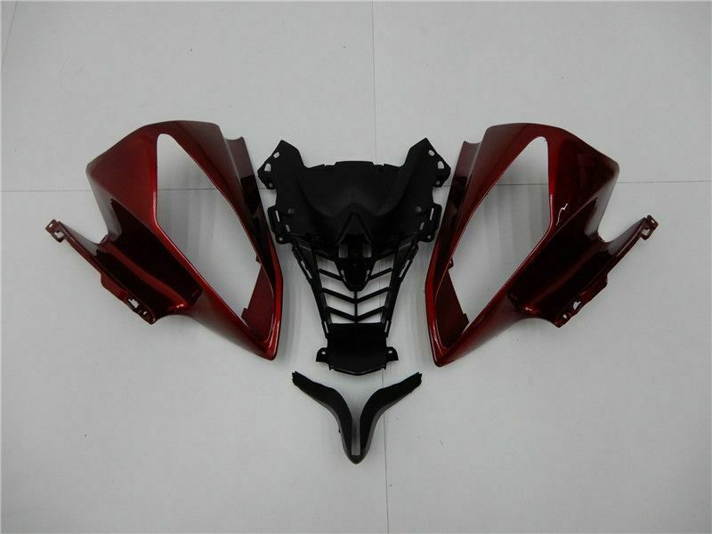 Kuip Injectie Plastic Body Kit Geschikt Voor YAMAHA YZF-R6 2008-2016 Mat Rood Zwart Generiek