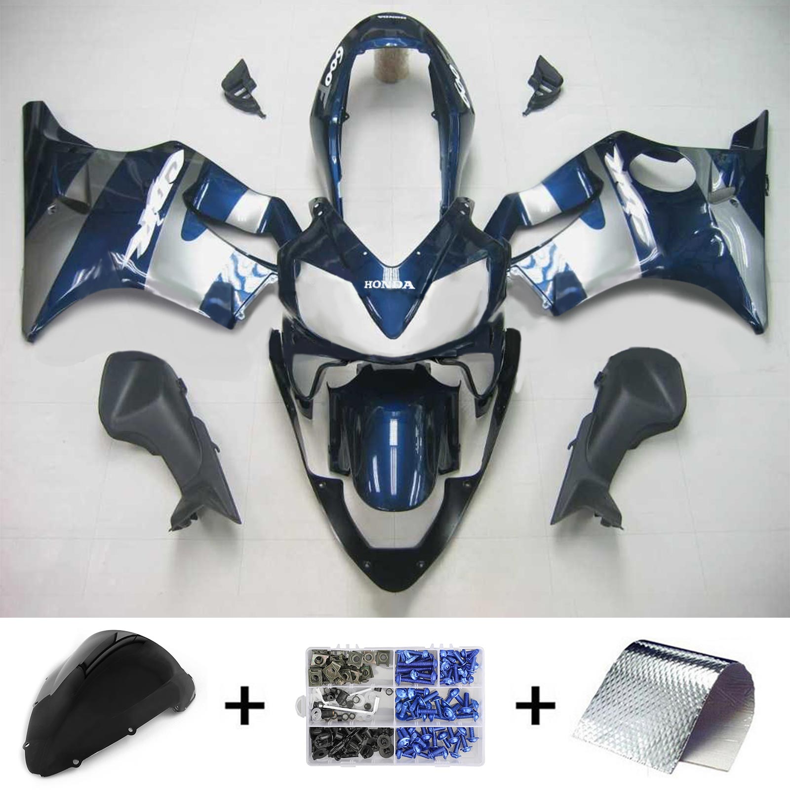 2004-2007 Honda CBR600 F4i Amotopart injectiekuipset carrosserie kunststof ABS #112