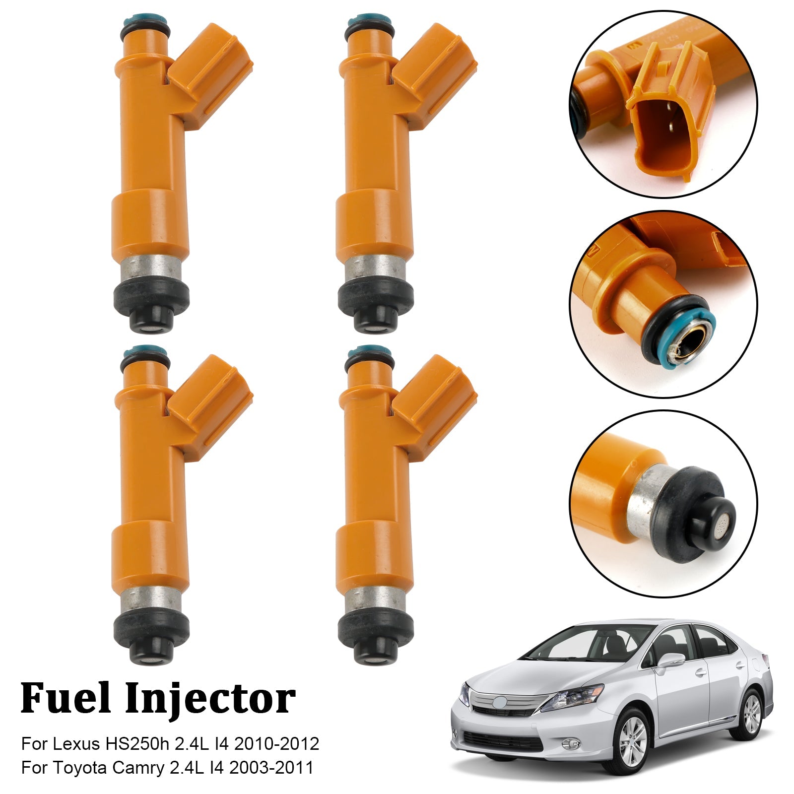 Injecteur de carburant 4 pièces, adapté à Toyota Camry 2,4 l 2003-2011 23209-28060