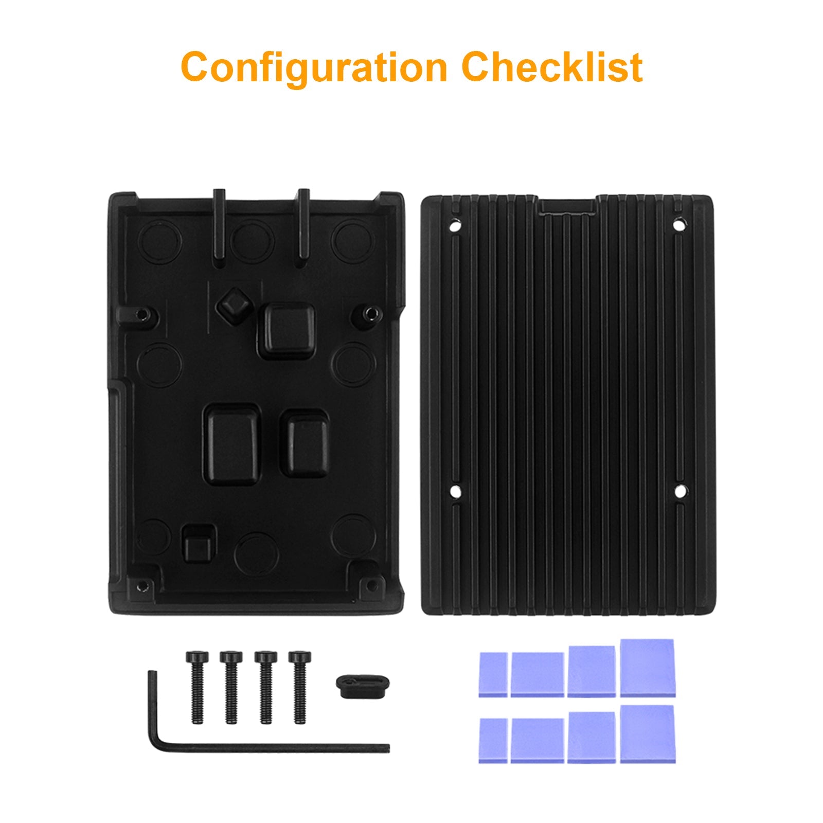 Coque en aluminium de refroidissement passif Raspberry Pi5, coque métallique, boîte en alliage d'aluminium